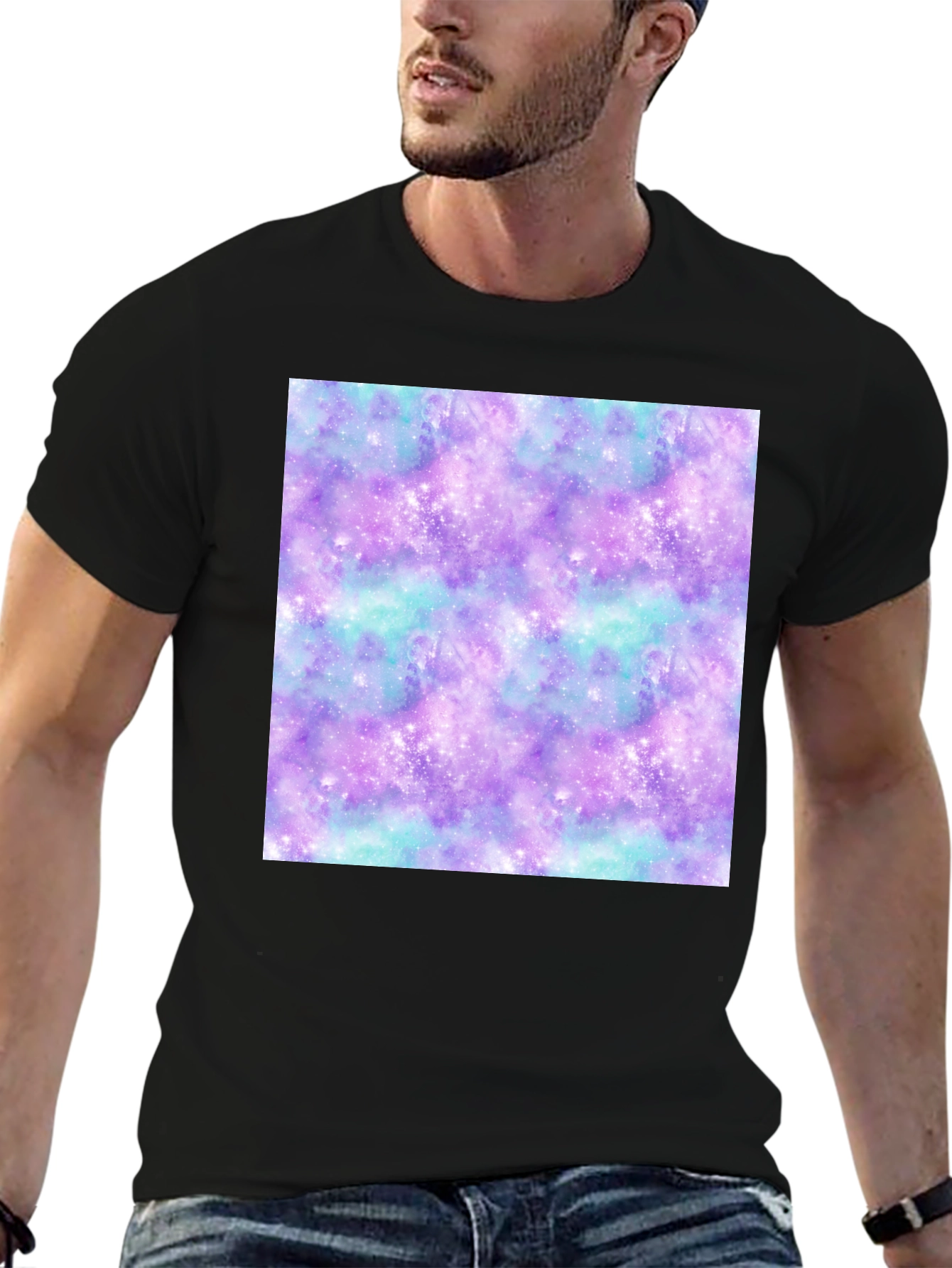 Galaxy Print Tee - Stylish & Comfortable