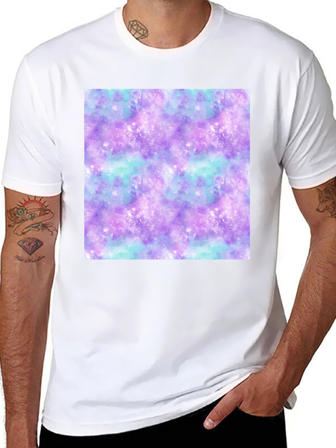 Galaxy Print Tee - Stylish & Comfortable