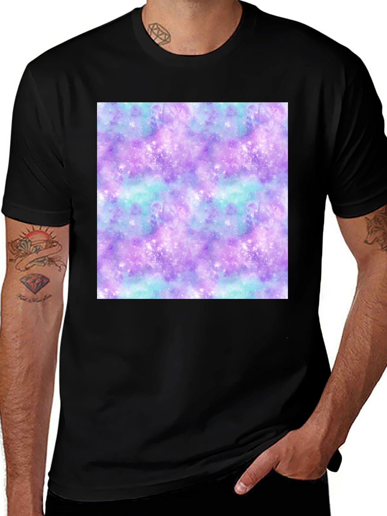 Galaxy Print Tee - Stylish & Comfortable
