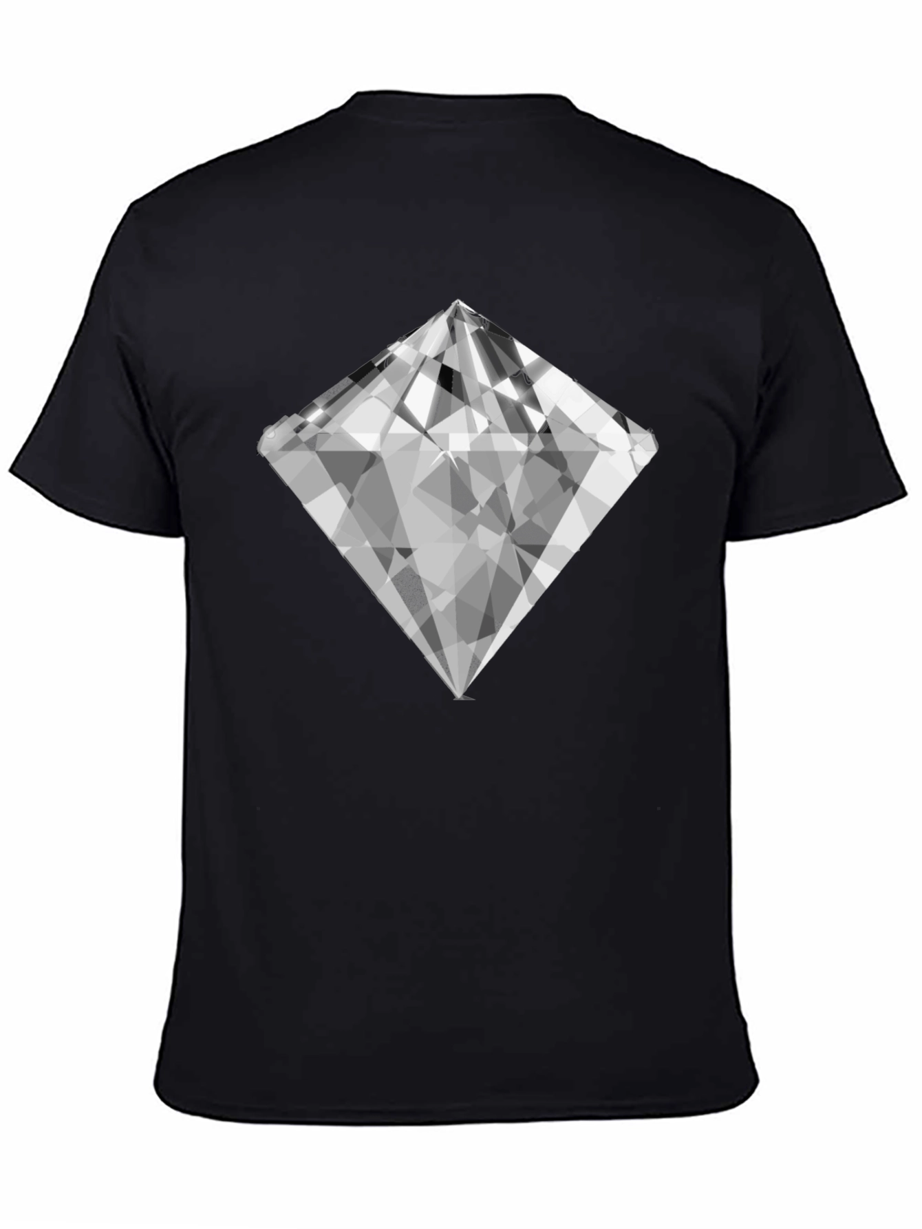 Diamond Graphic Black T-Shirt - Mens