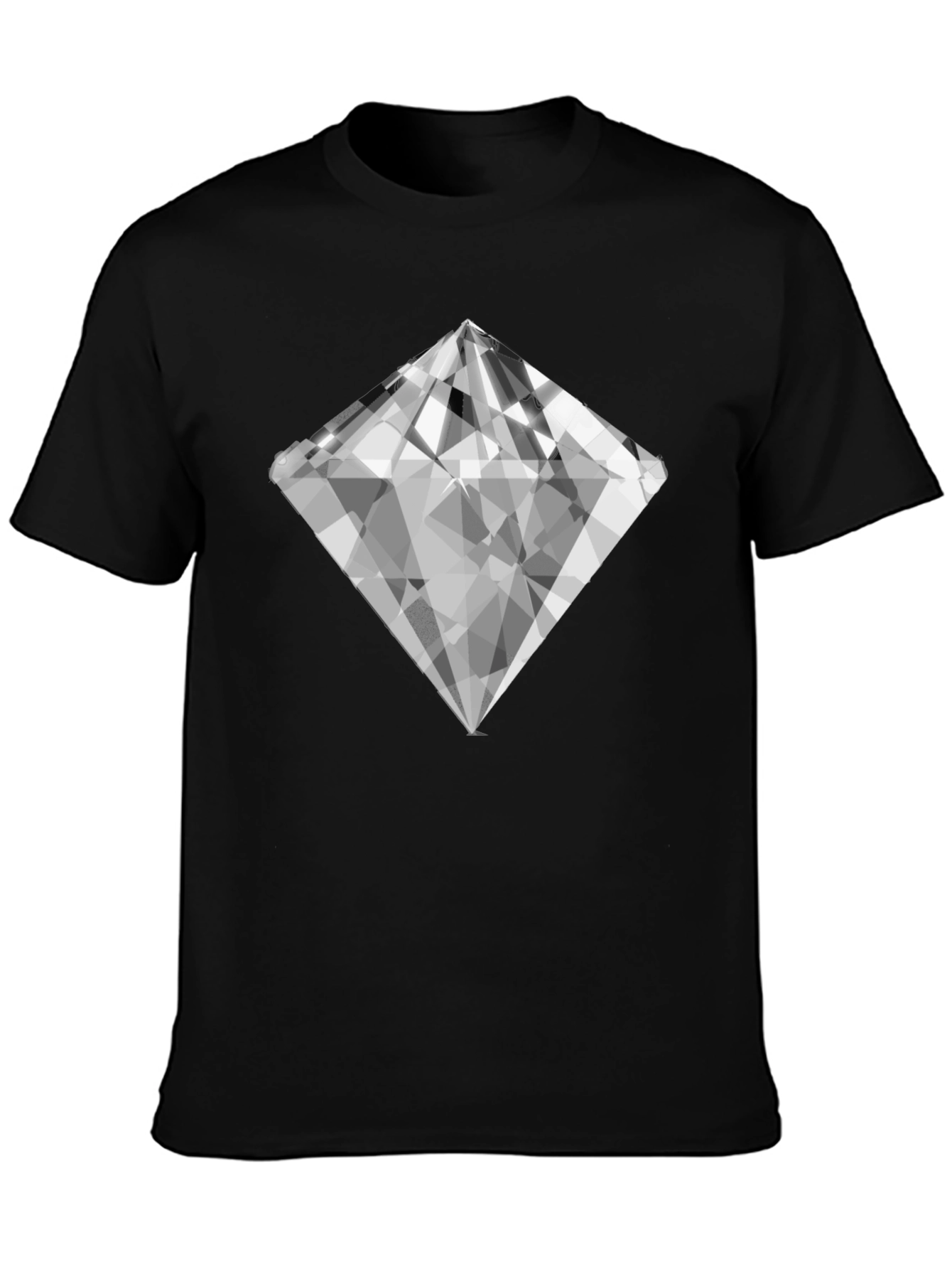 Diamond Graphic Black T-Shirt - Mens
