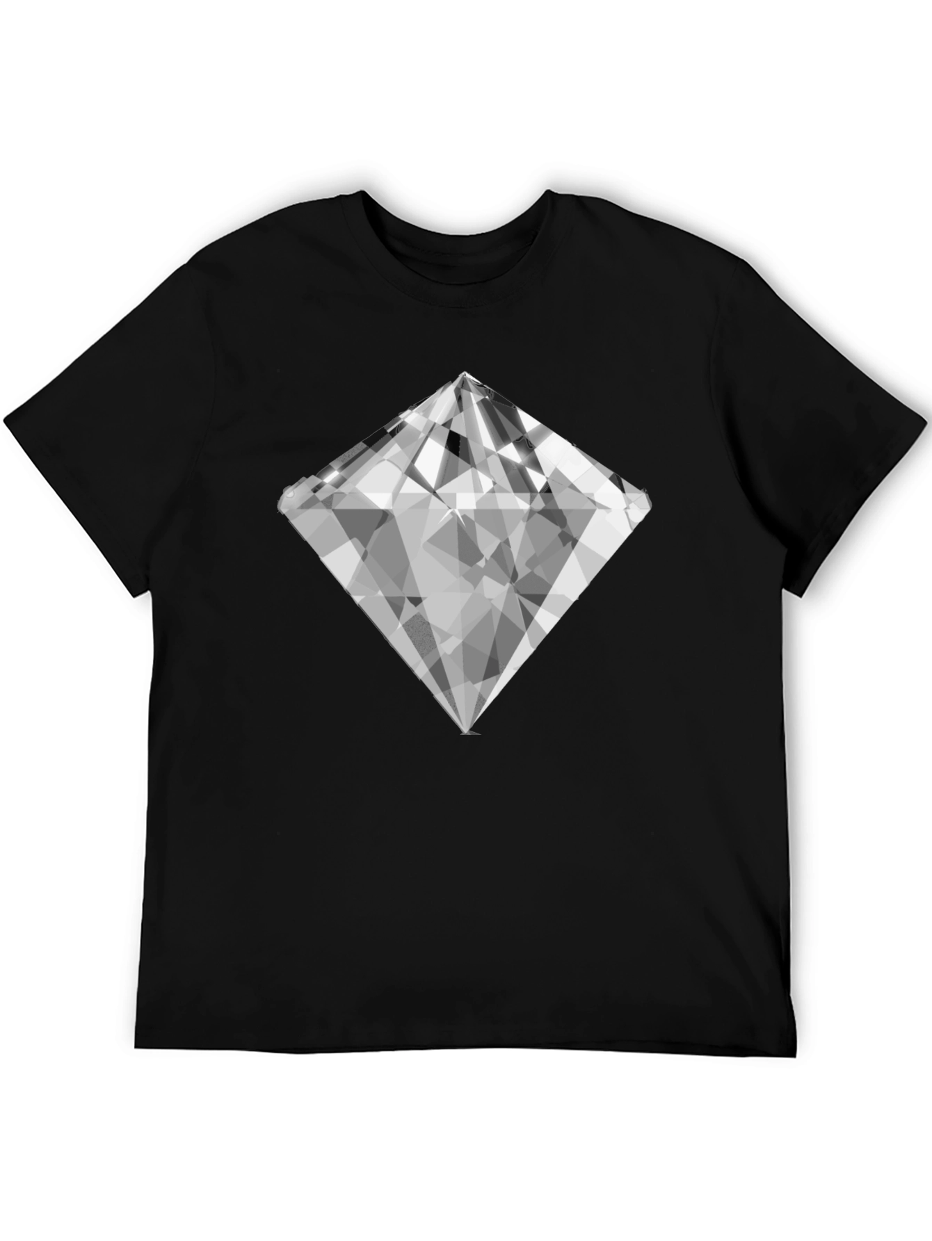 Diamond Graphic Black T-Shirt - Mens