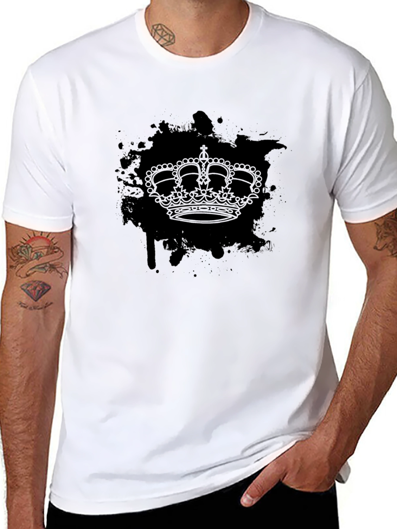 Black Crown Graphic T-Shirt