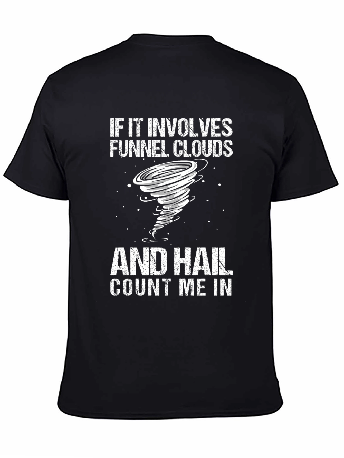 Funnel Cloud and Hail Graphic T-Shirt
