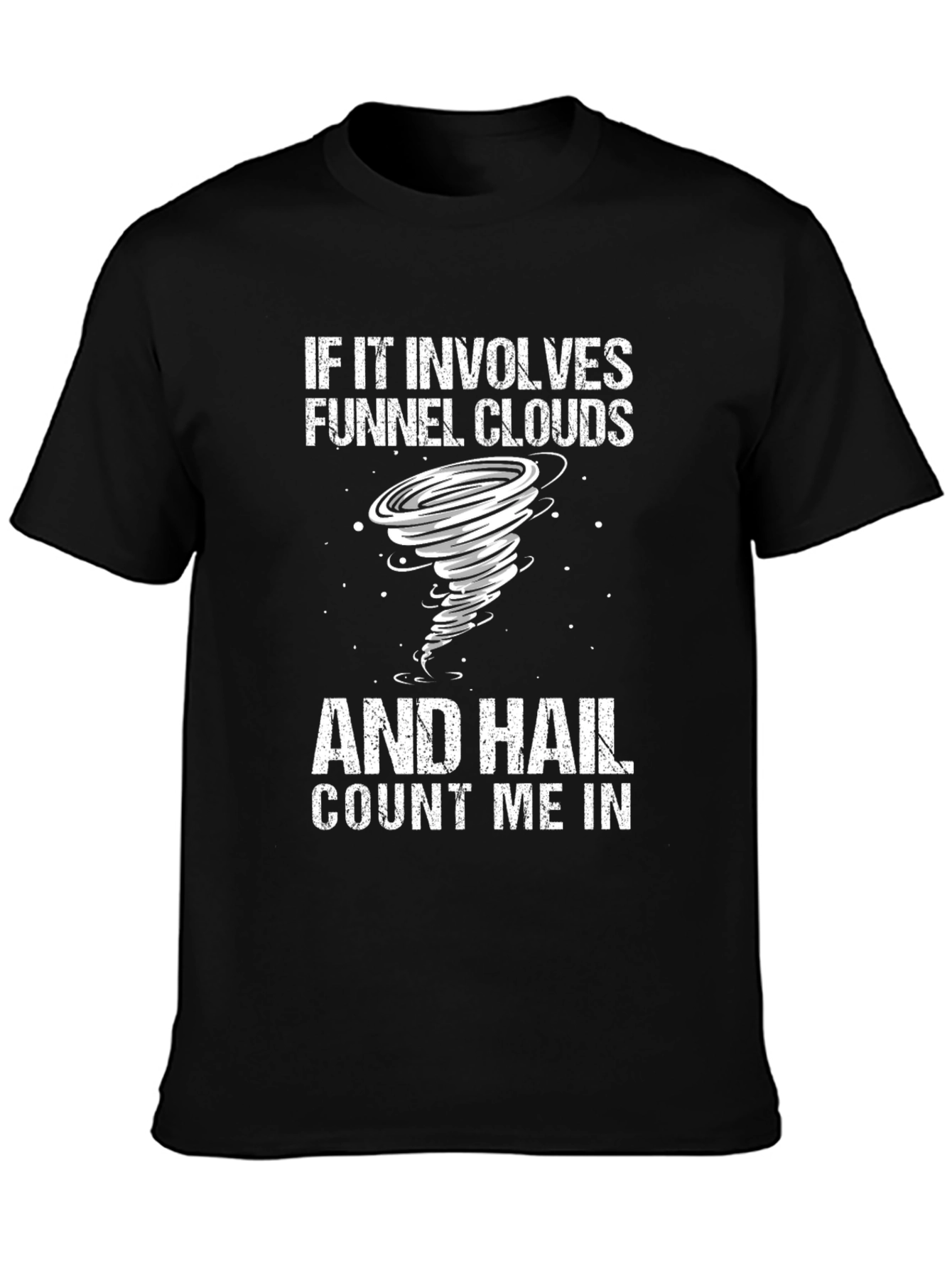 Funnel Cloud and Hail Graphic T-Shirt