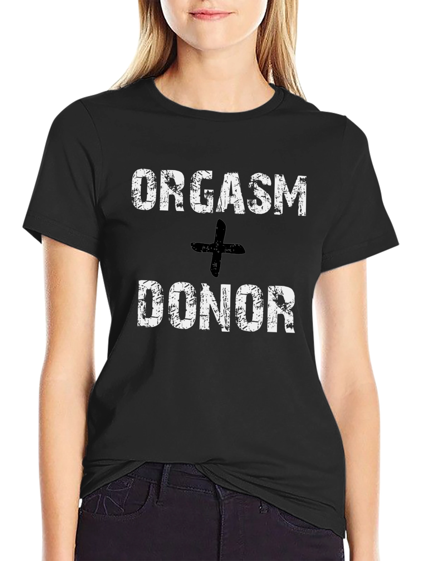 Orgasm Donor Black Graphic Tee