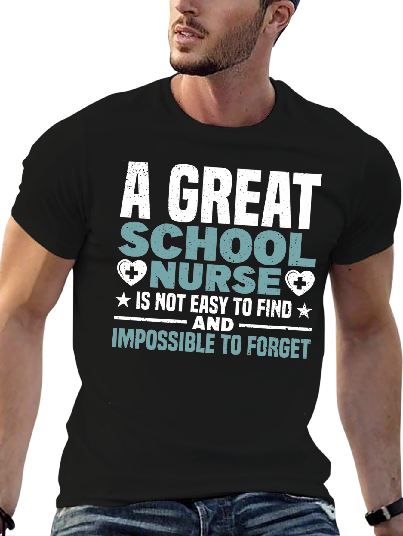 School Nurse T-Shirt: Great Nurse Easy to Find