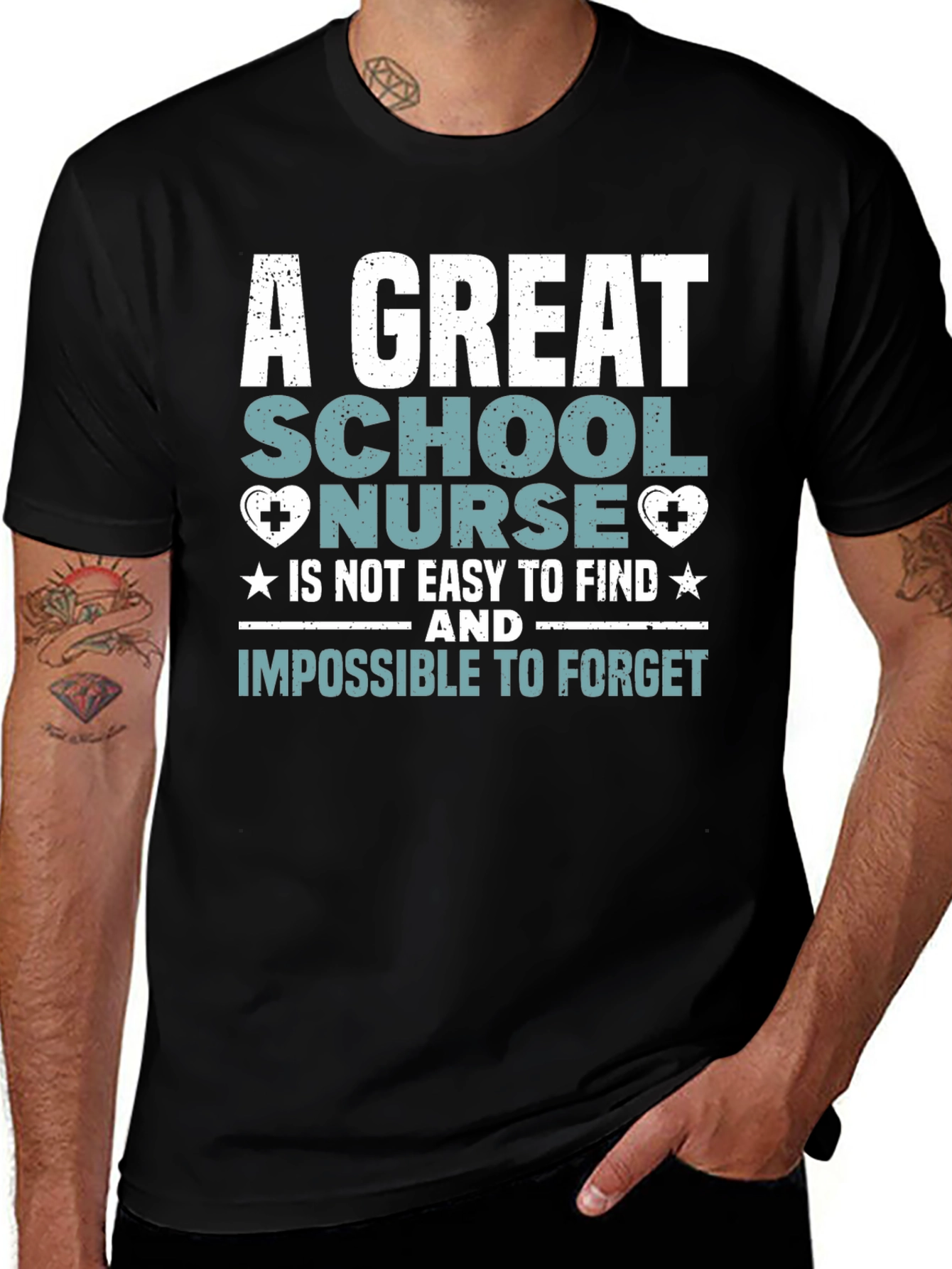 School Nurse T-Shirt: Great Nurse Easy to Find