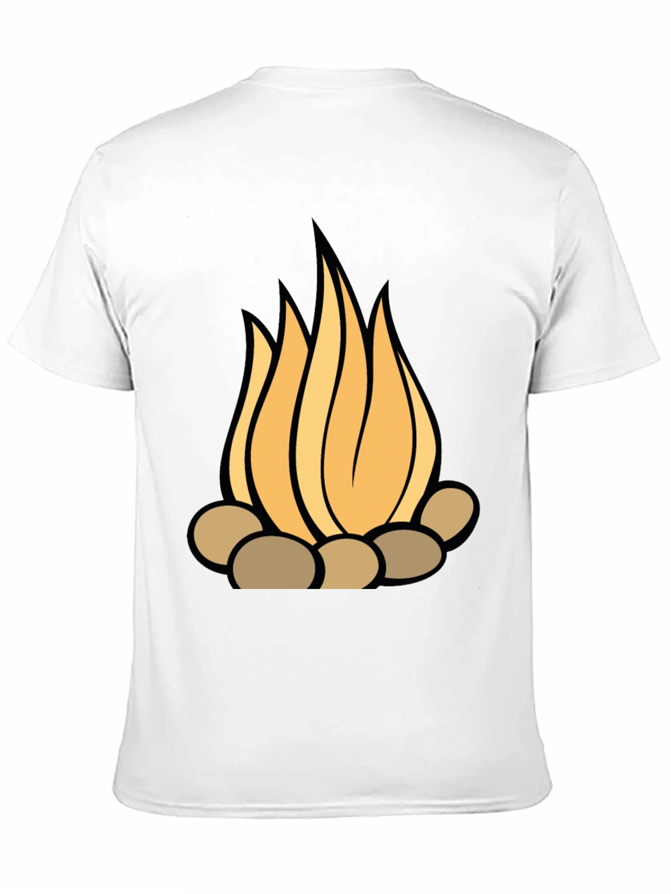 Campfire Graphic Tee - Stylish Black T-Shirt