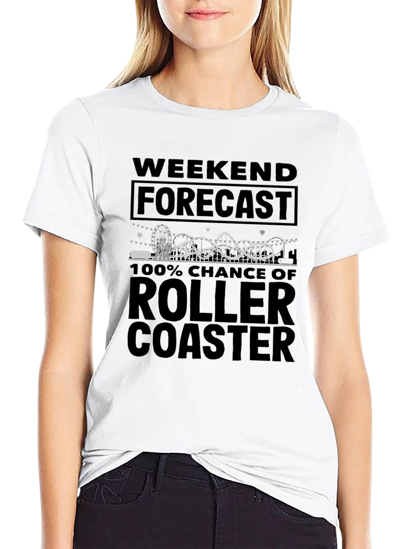 Roller Coaster Weekend Forecast Tee