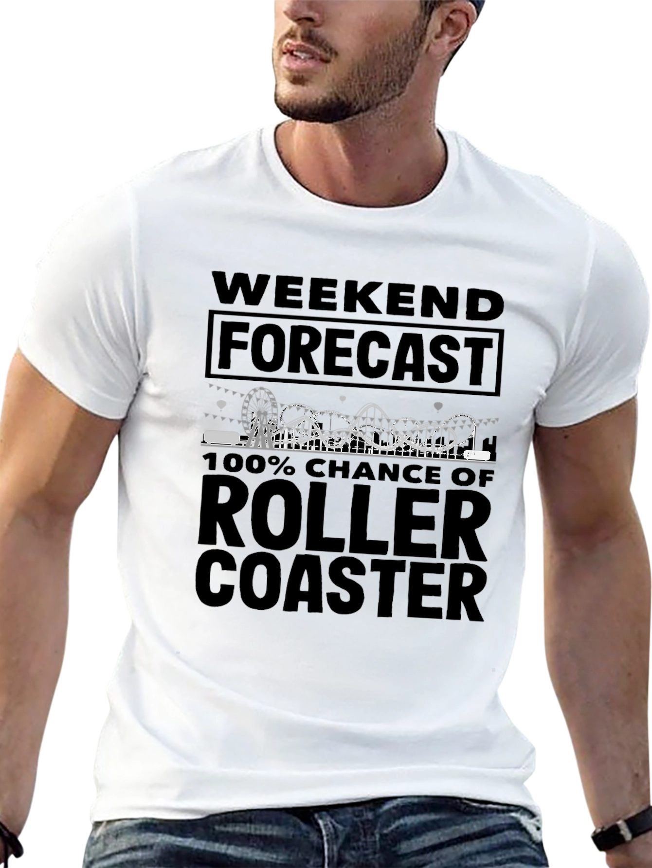 Roller Coaster Weekend Forecast Tee