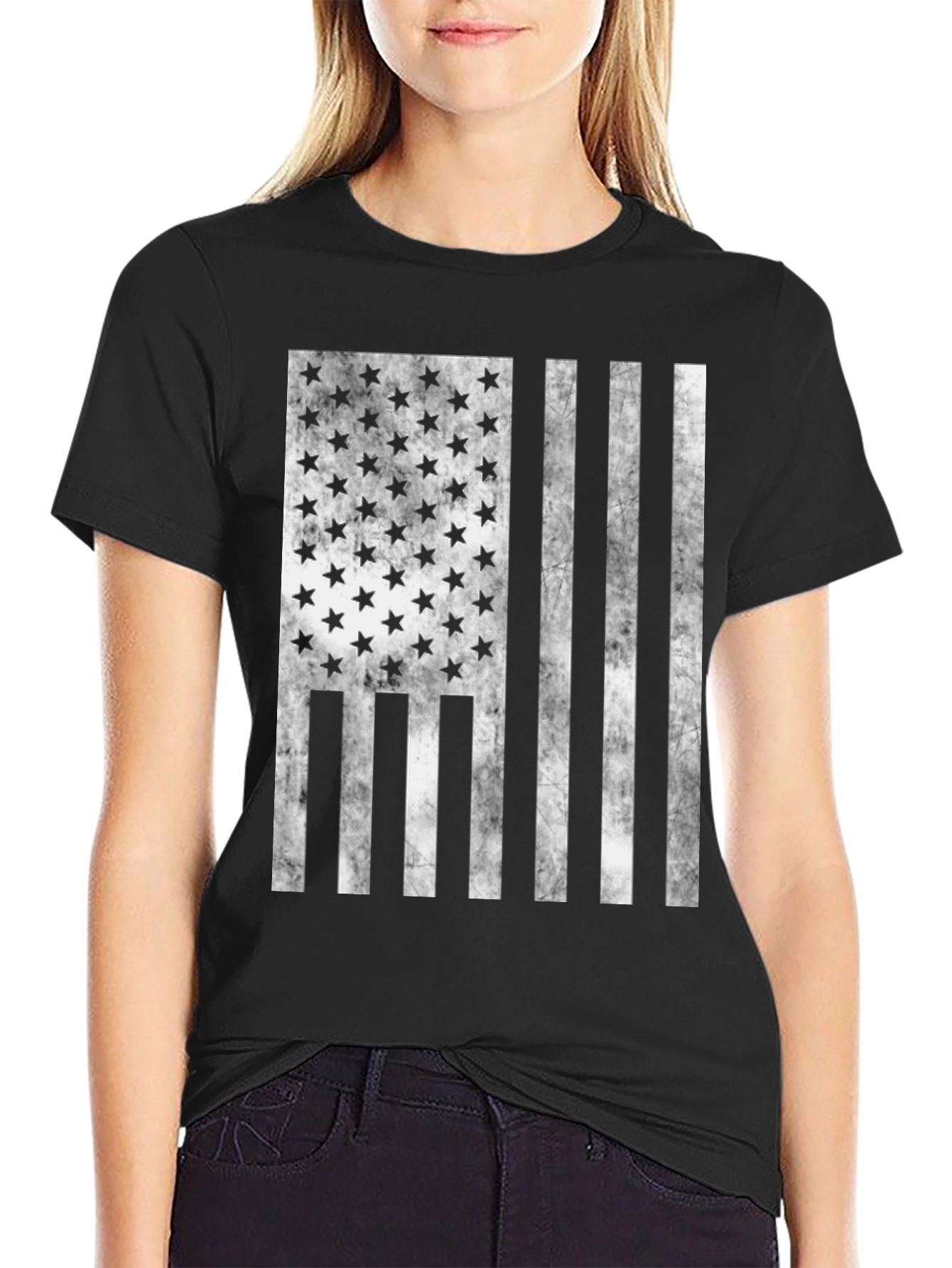 American Flag Graphic Tee