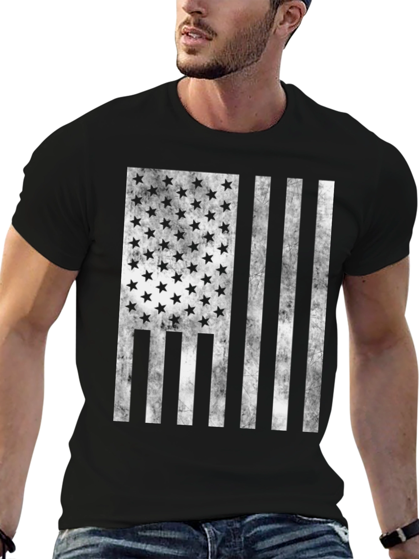 American Flag Graphic Tee