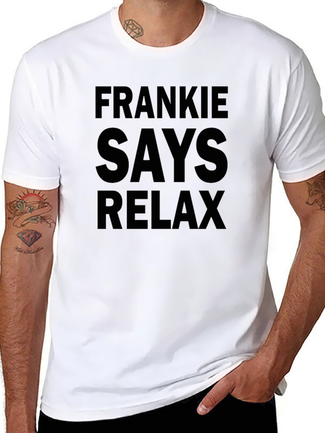 Frankie Says Relax Black T-Shirt