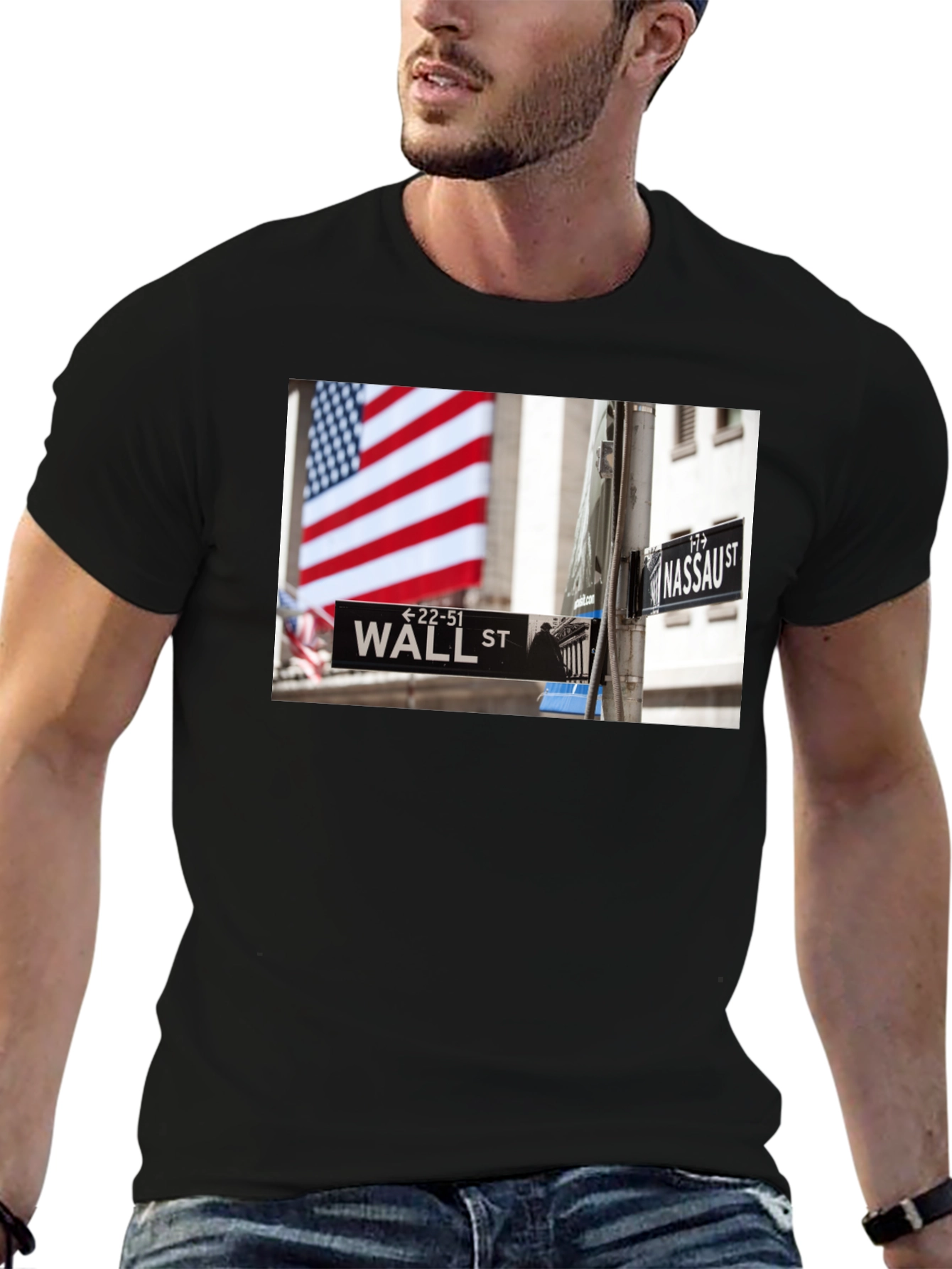 Wall Street Black T-Shirt