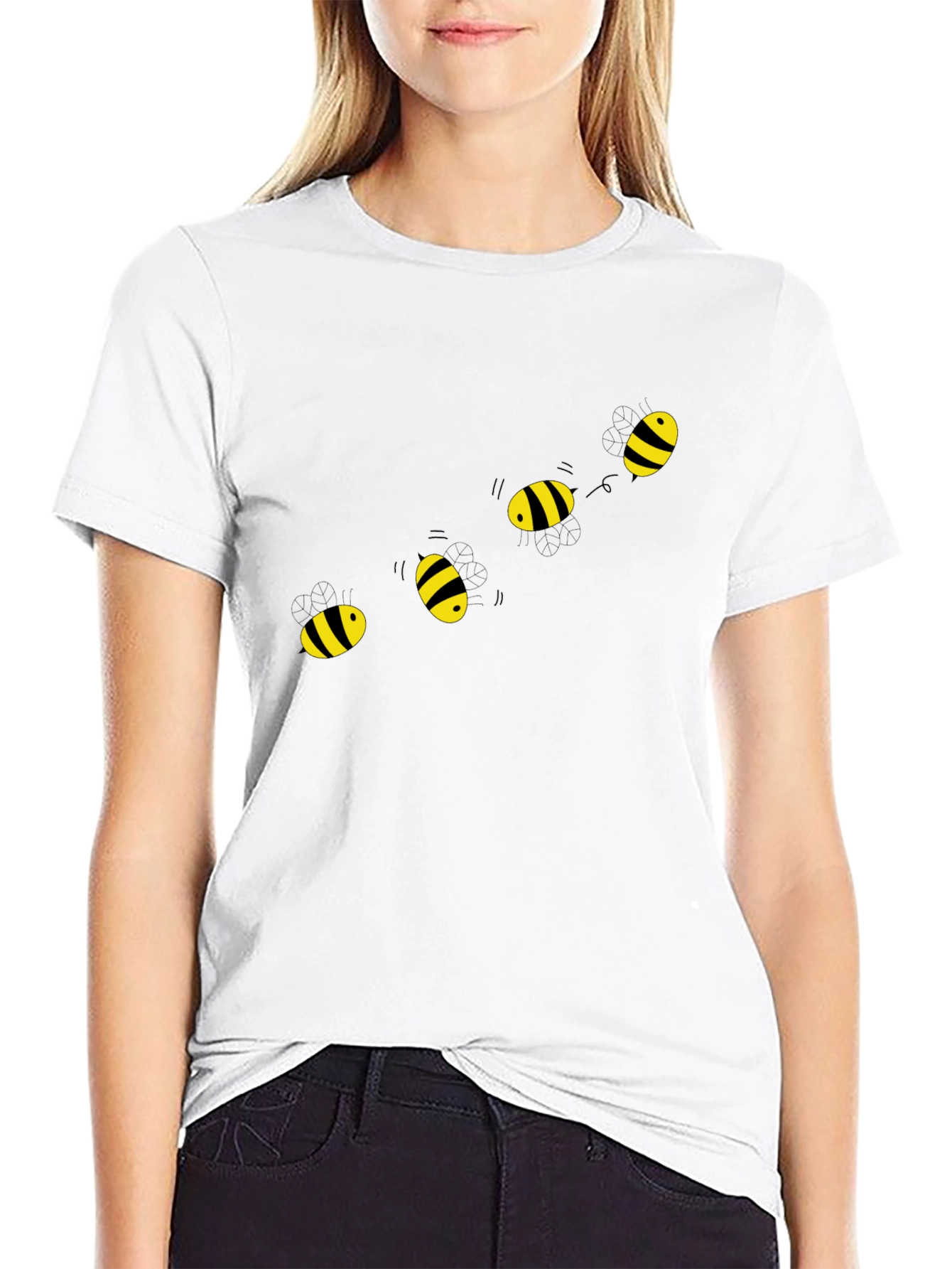 Bee Graphic Black T-Shirt