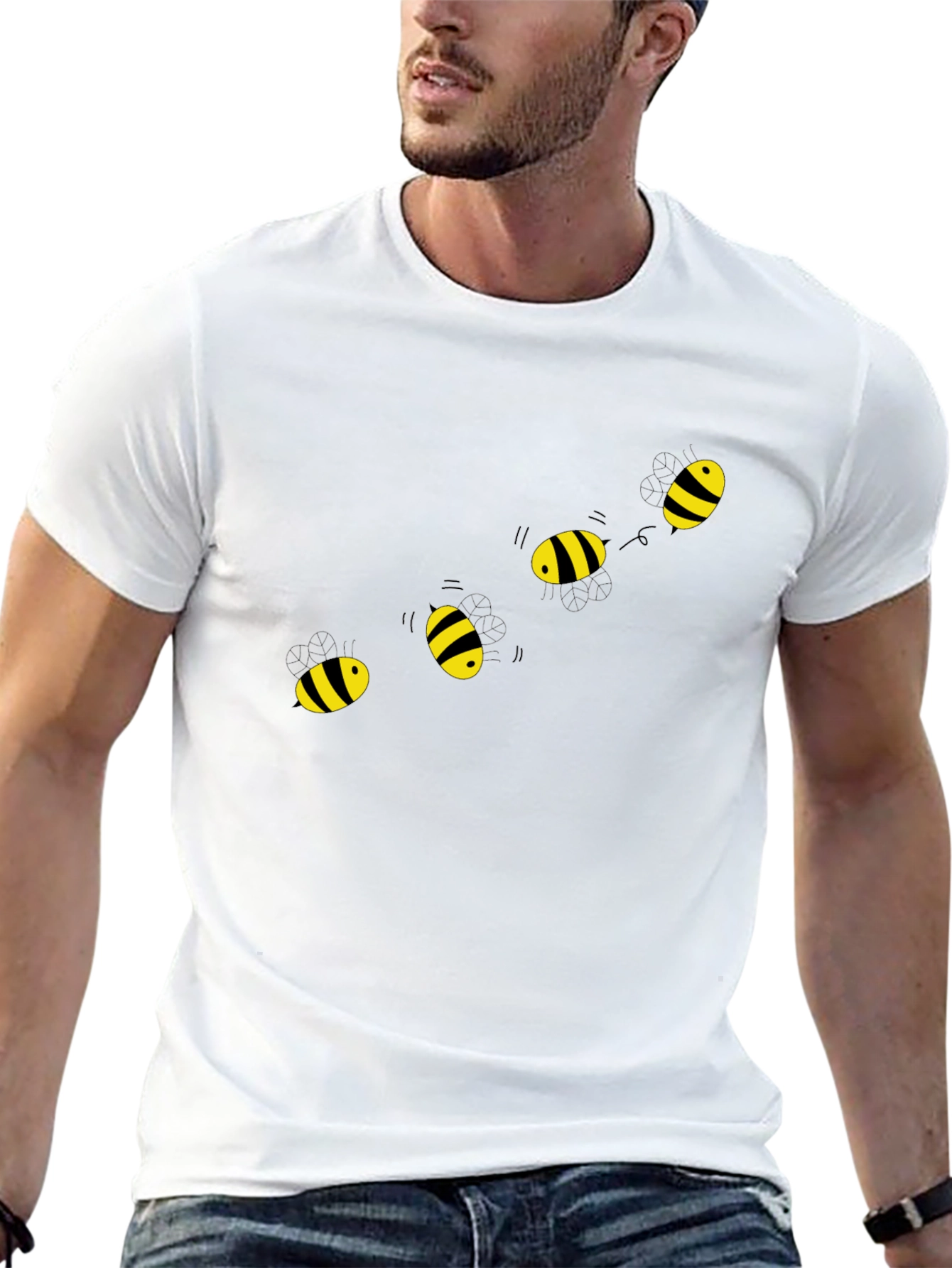Bee Graphic Black T-Shirt