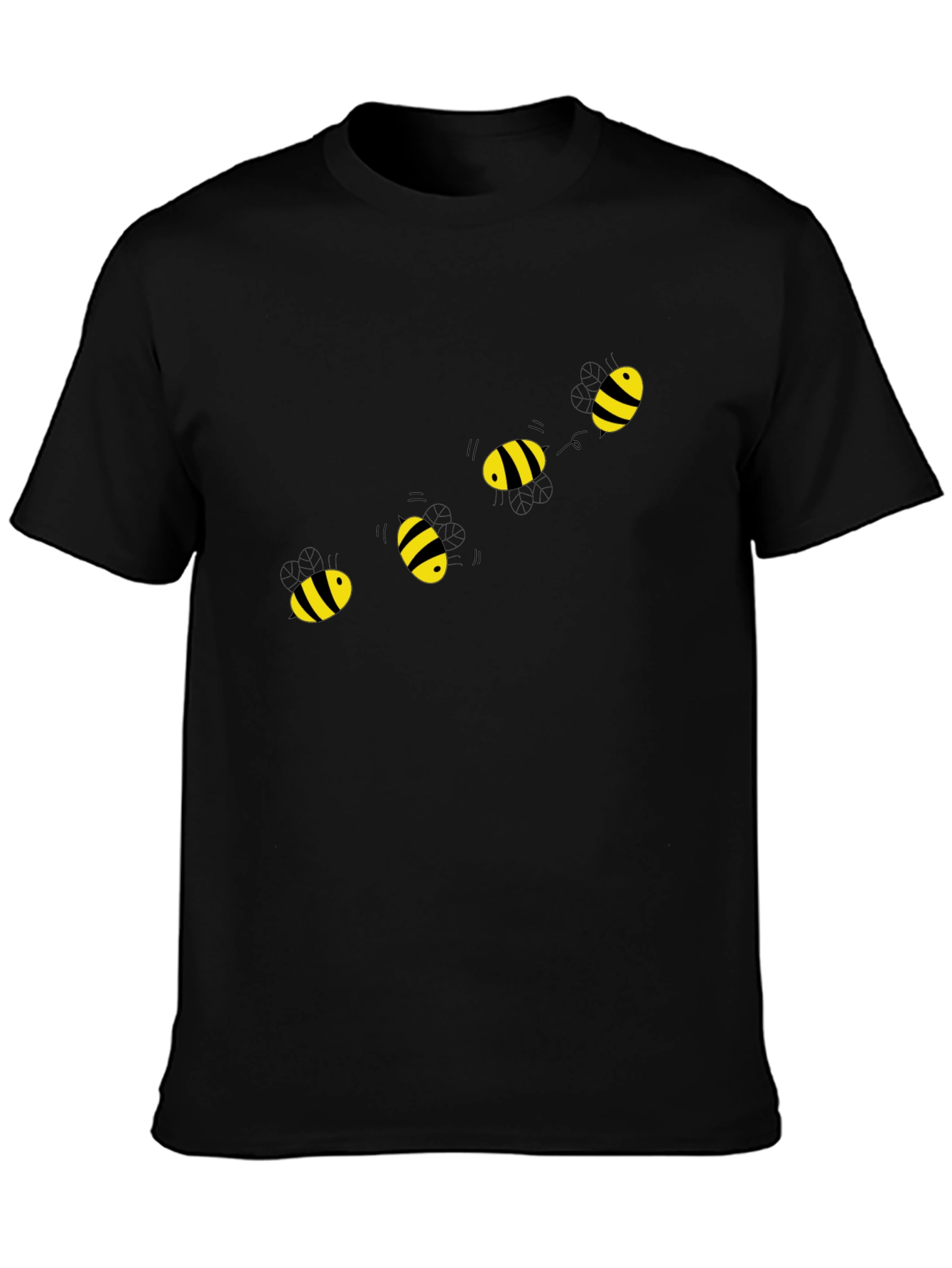 Bee Graphic Black T-Shirt