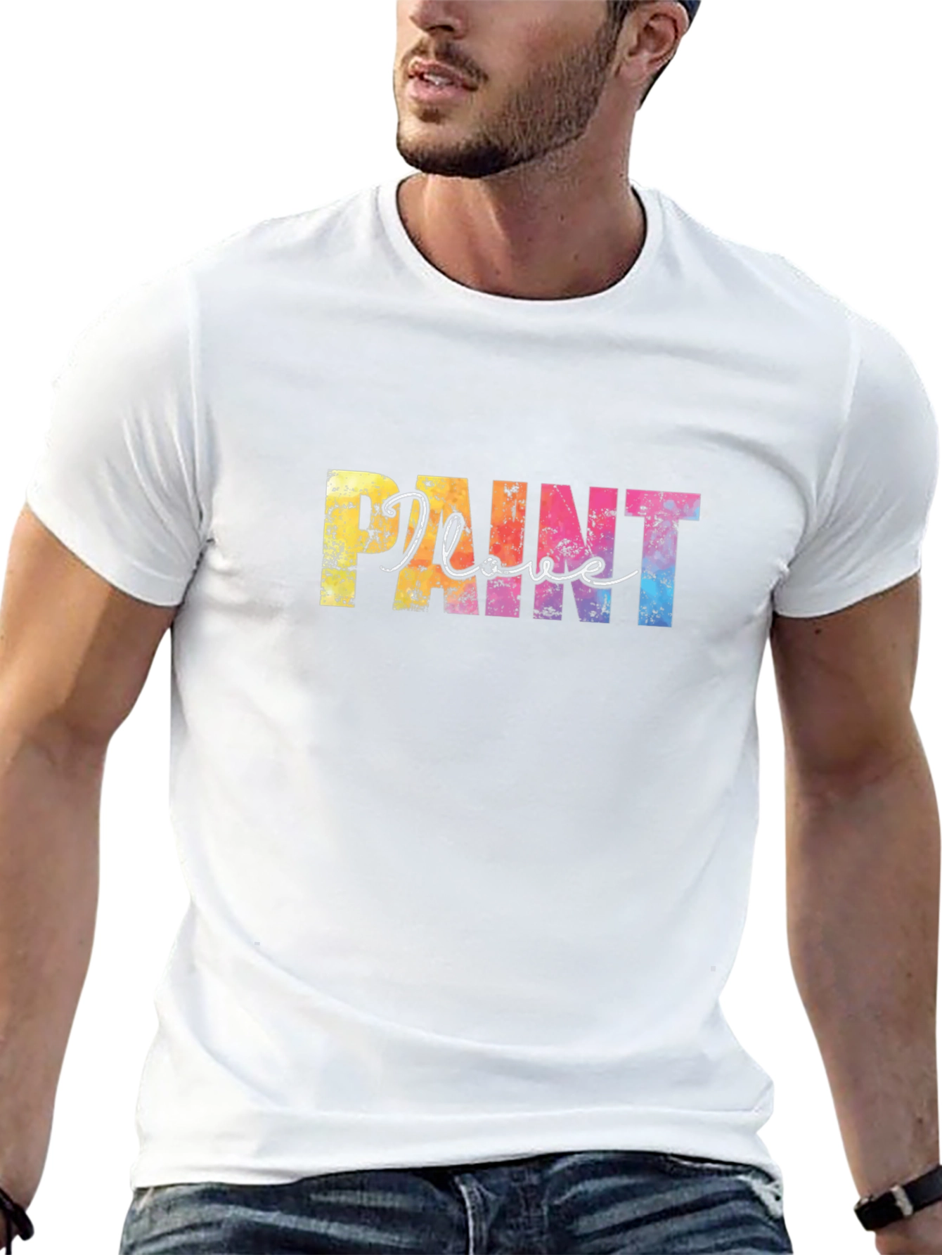 I Love Paint Graphic Tee - Black T-Shirt