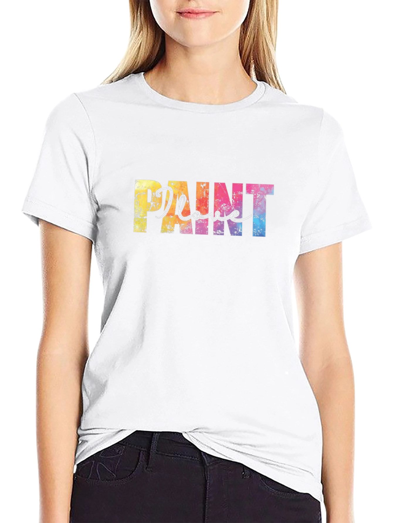 I Love Paint Graphic Tee - Black T-Shirt