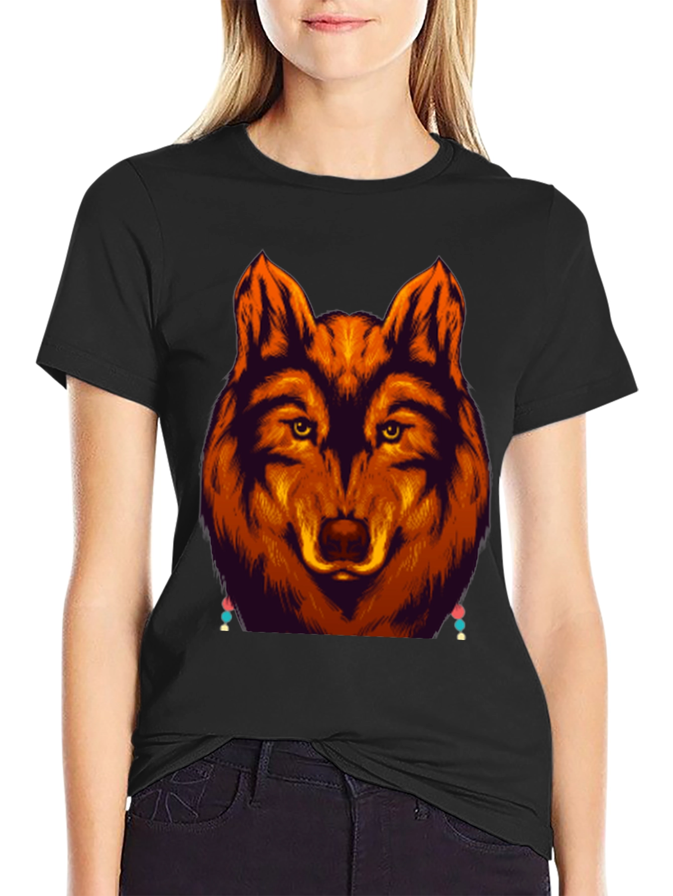 Wolf Graphic Tee - Bold Animal Design