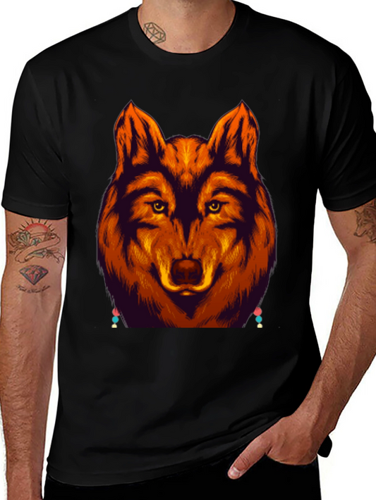Wolf Graphic Tee - Bold Animal Design