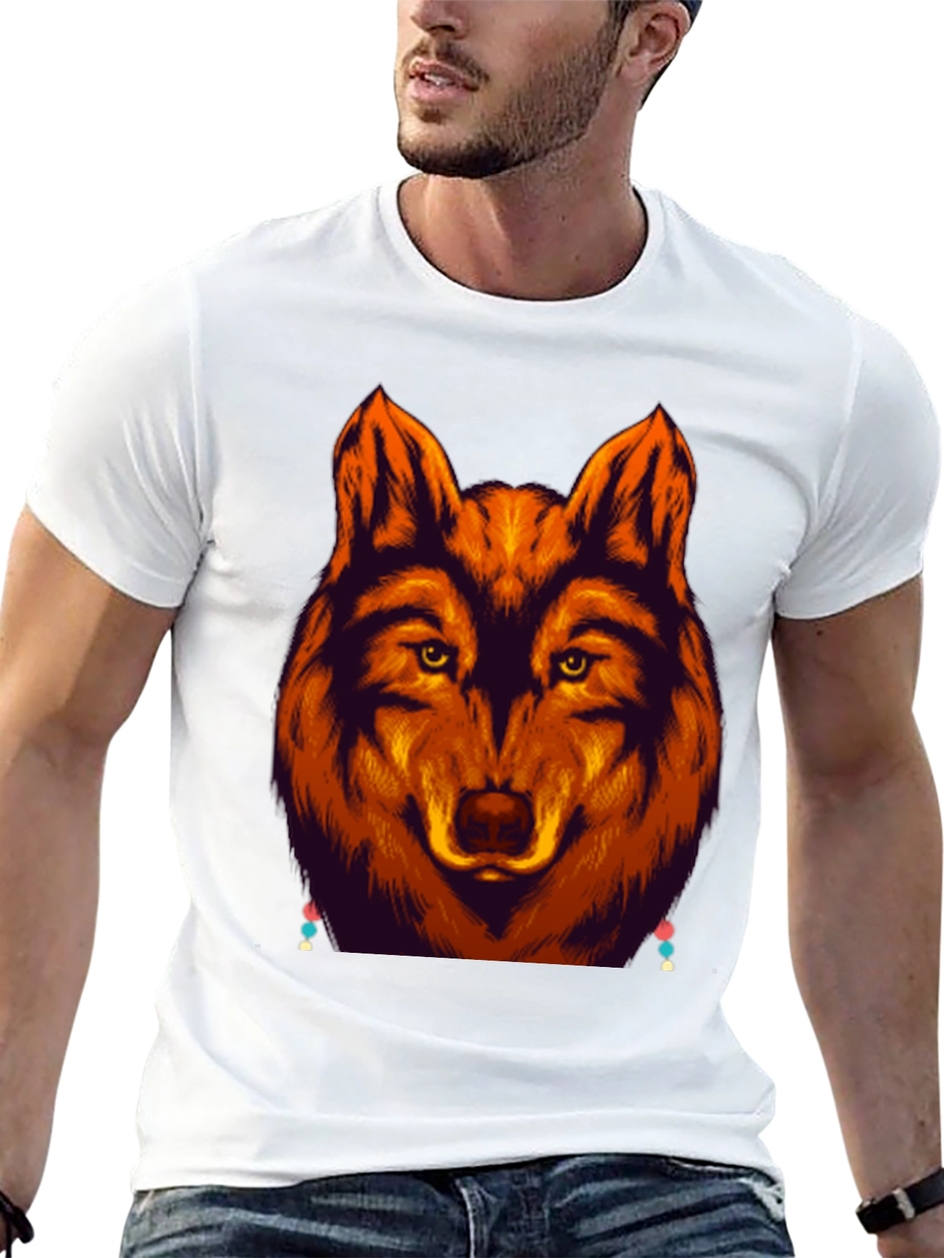 Wolf Graphic Tee - Bold Animal Design