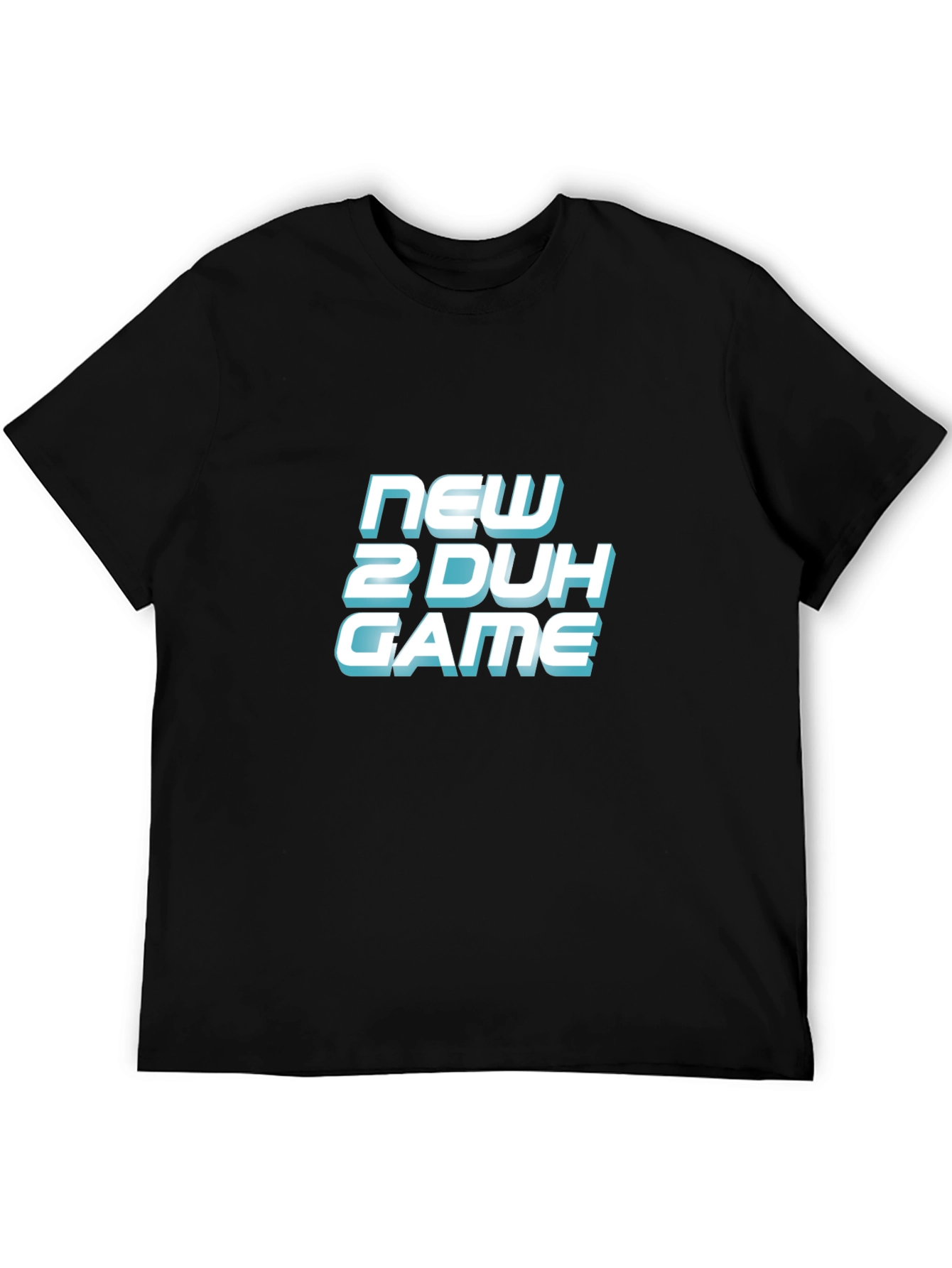 New 2 Duh Game Black T-Shirt