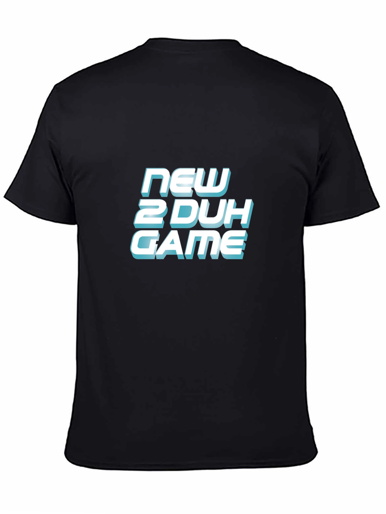 New 2 Duh Game Black T-Shirt