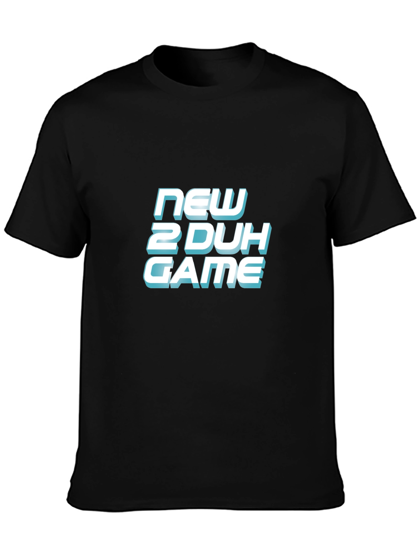 New 2 Duh Game Black T-Shirt