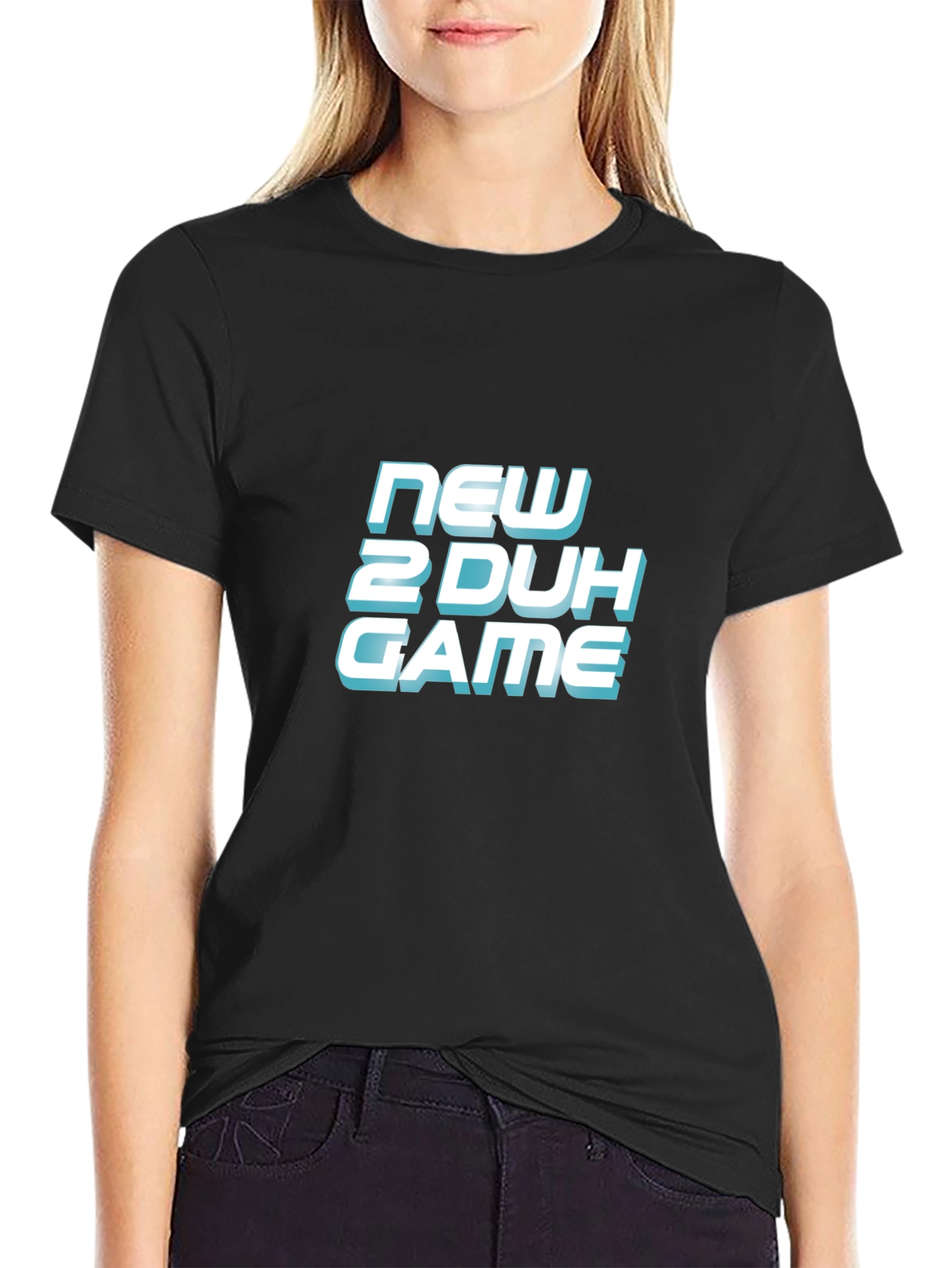 New 2 Duh Game Black T-Shirt