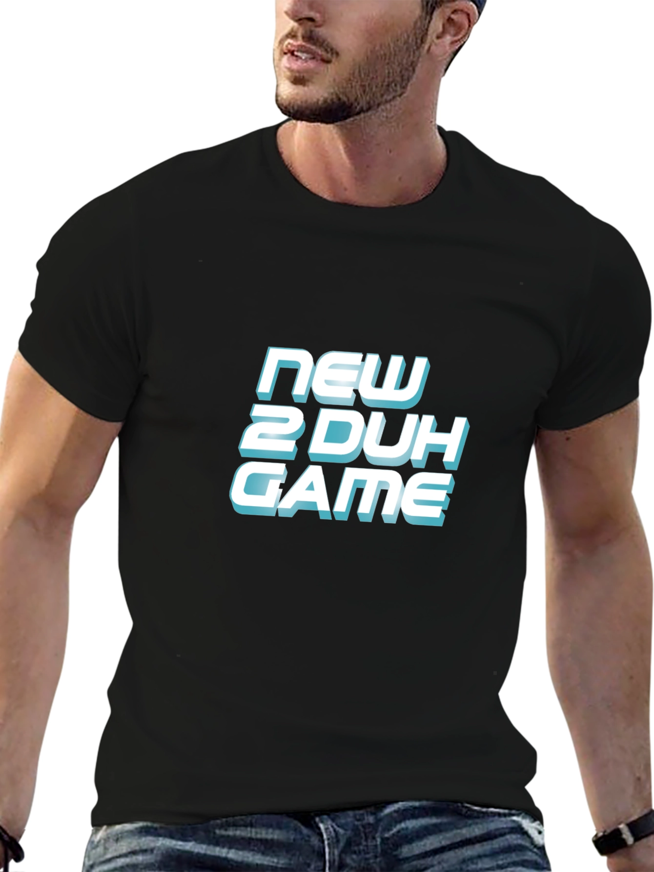 New 2 Duh Game Black T-Shirt