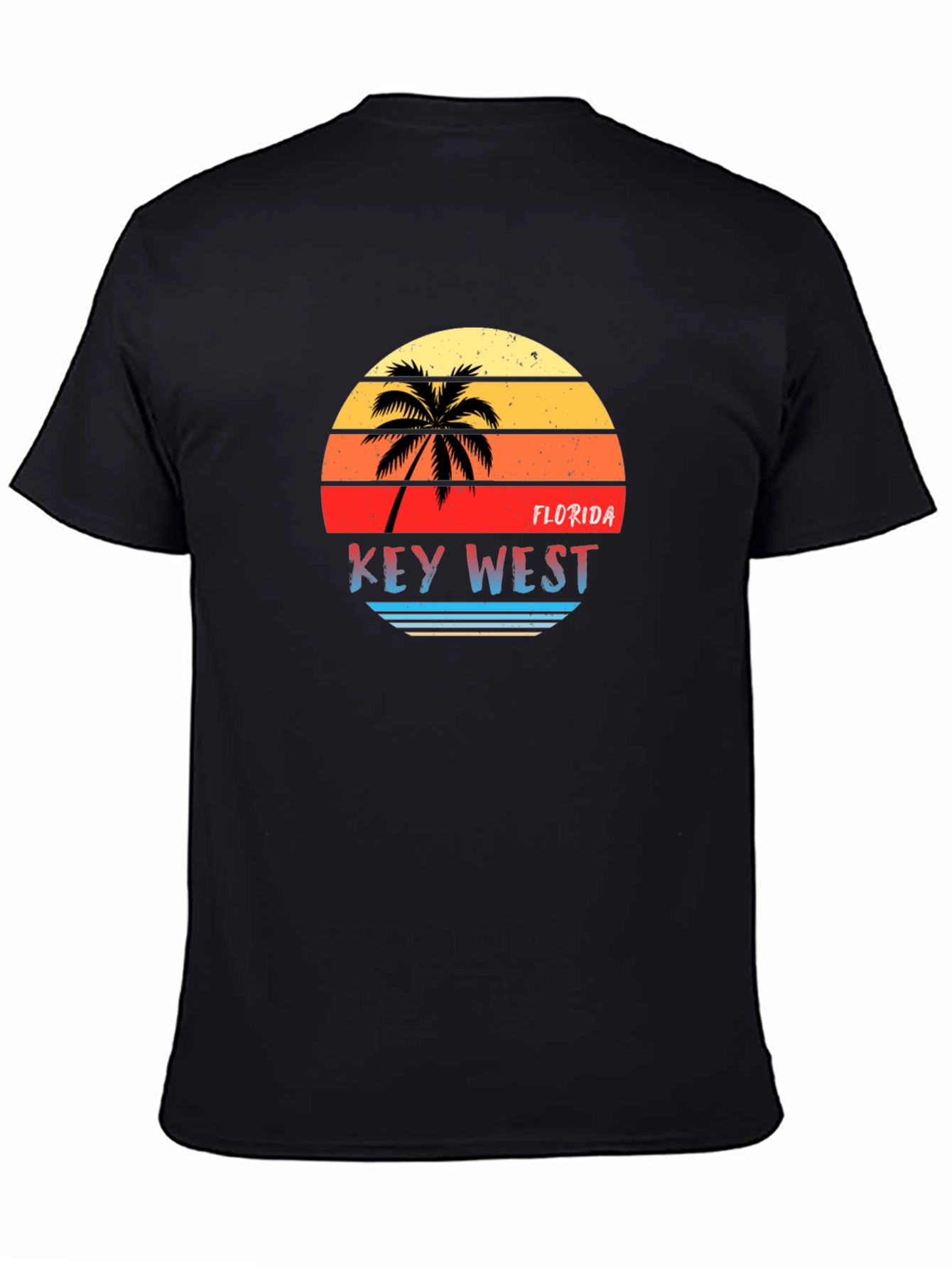 Key West Florida Retro Sunset Graphic T-Shirt