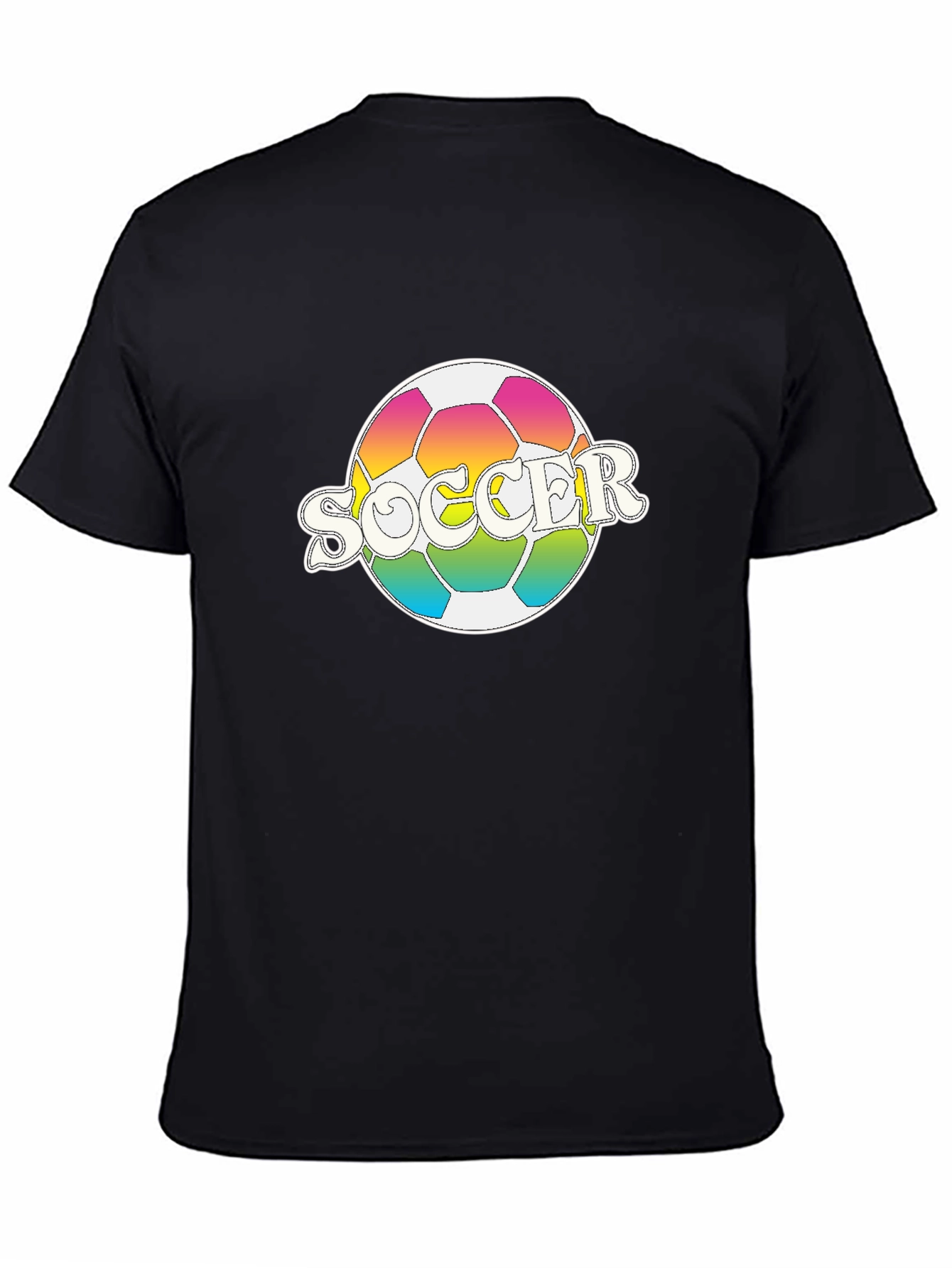 Rainbow Soccer Ball T-Shirt - Stylish Graphic Tee