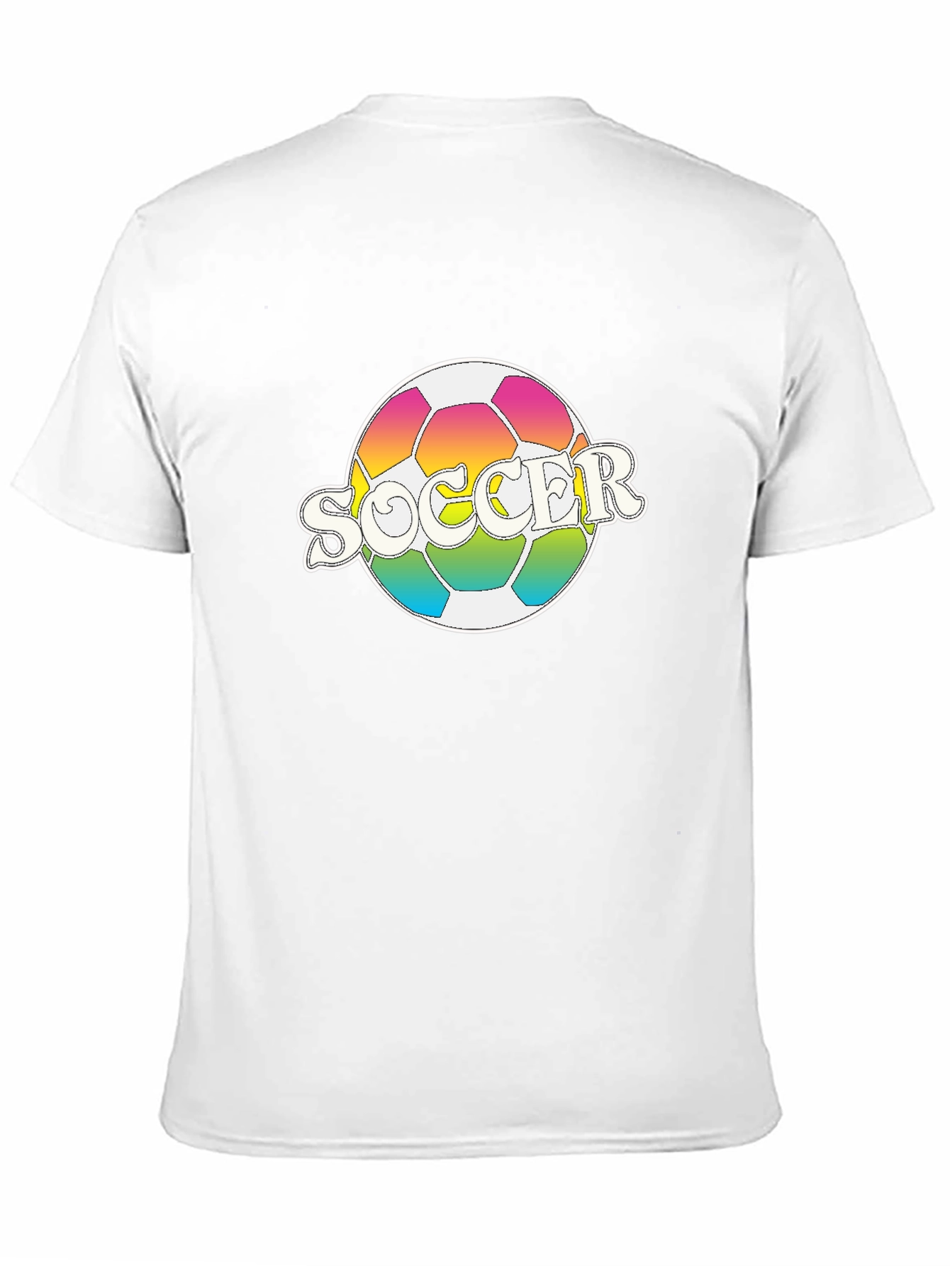 Rainbow Soccer Ball T-Shirt - Stylish Graphic Tee
