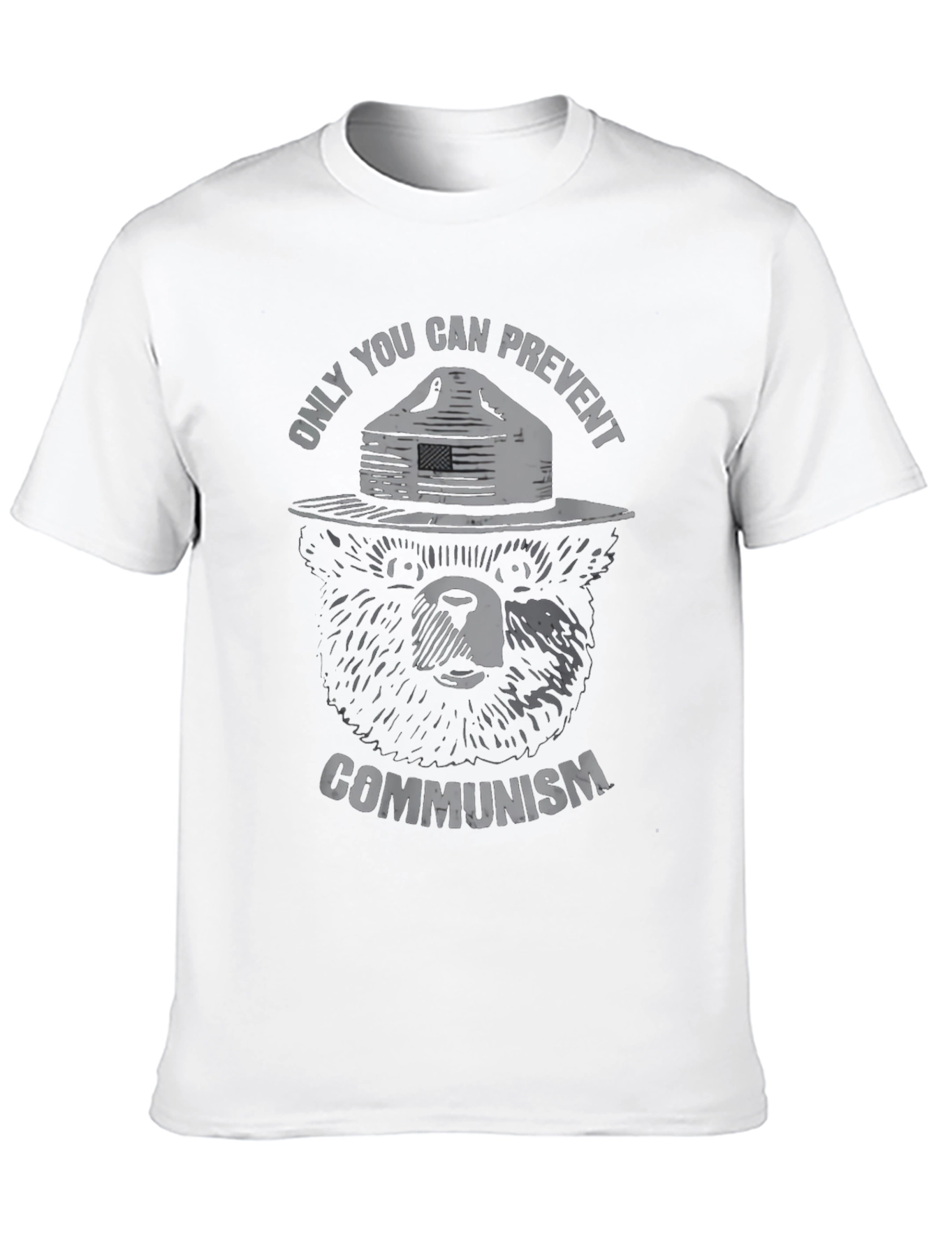 Smokey Bear Communism Graphic T-Shirt