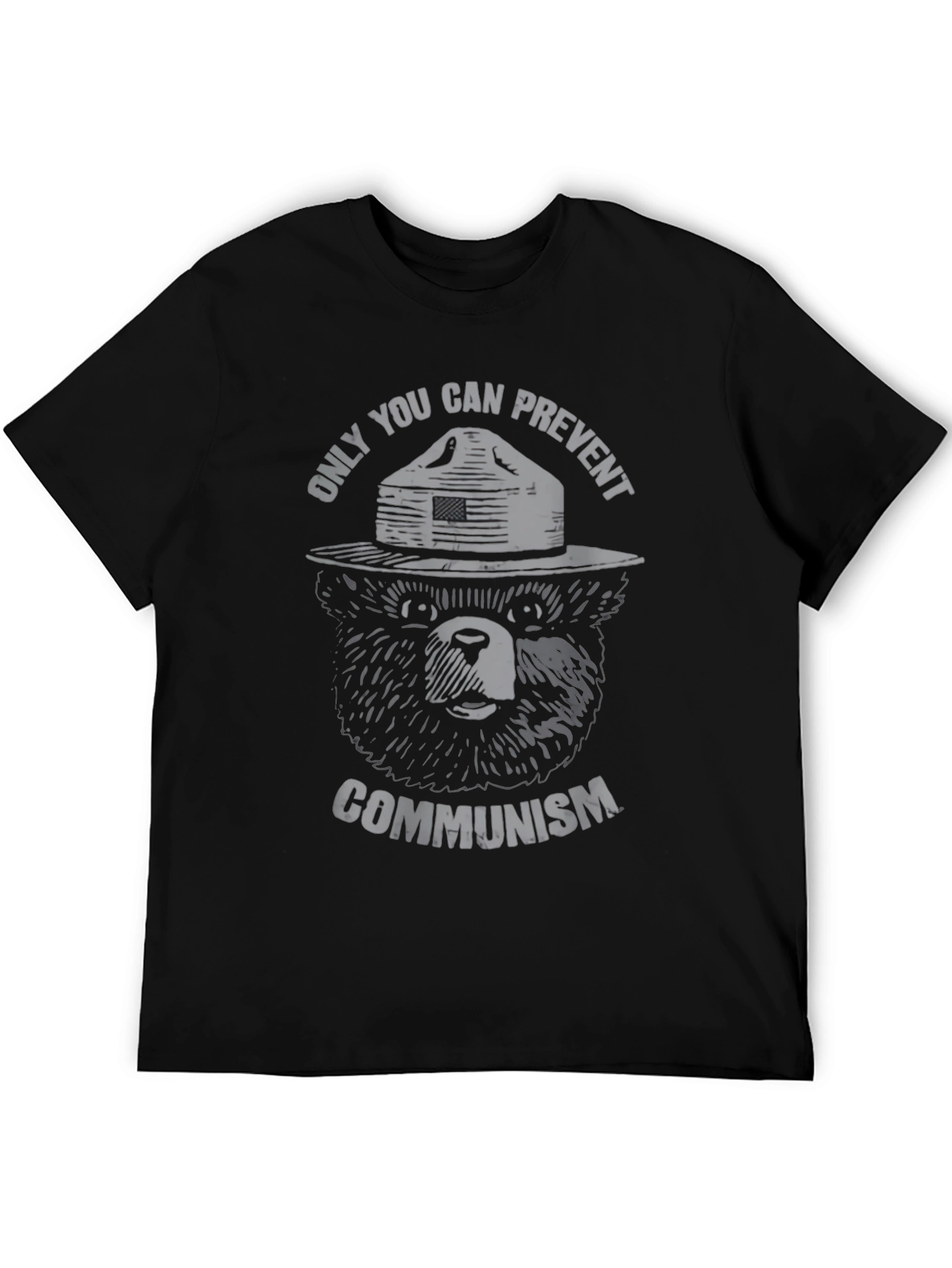 Smokey Bear Communism Graphic T-Shirt