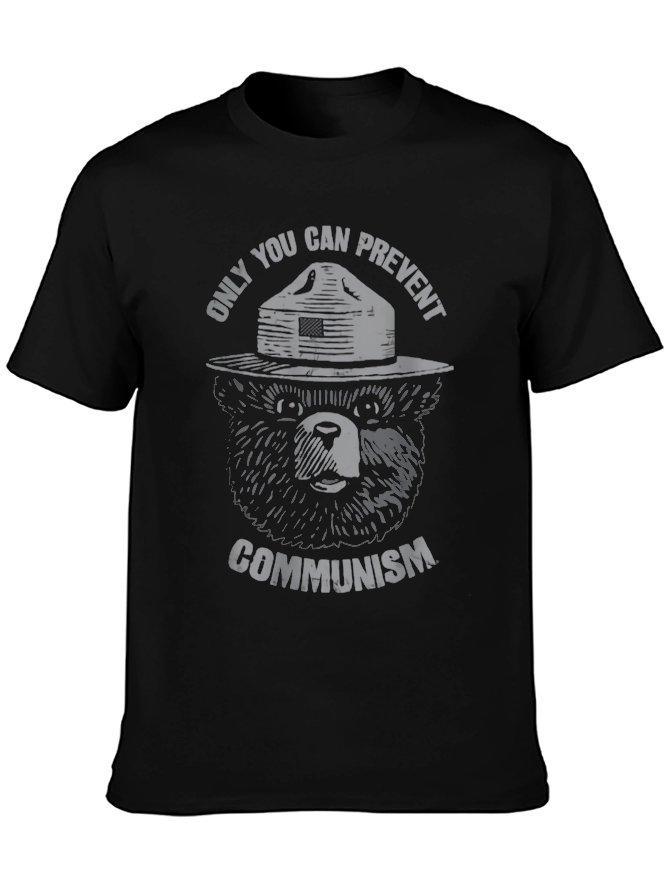 Smokey Bear Communism Graphic T-Shirt