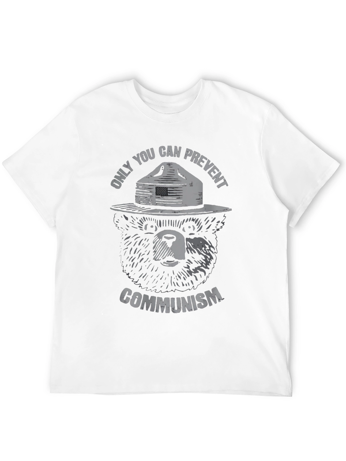 Smokey Bear Communism Graphic T-Shirt