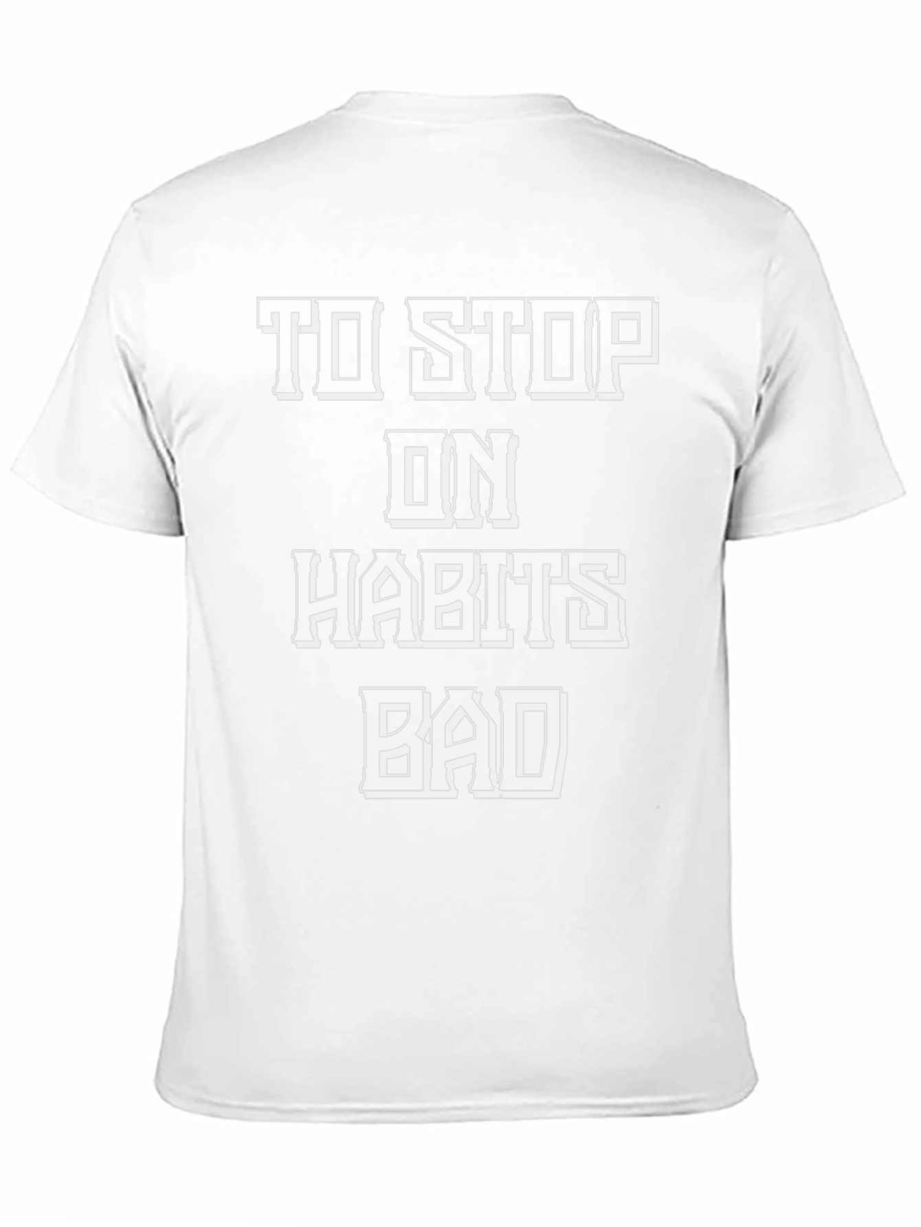 Stop Bad Habits Black Graphic Tee