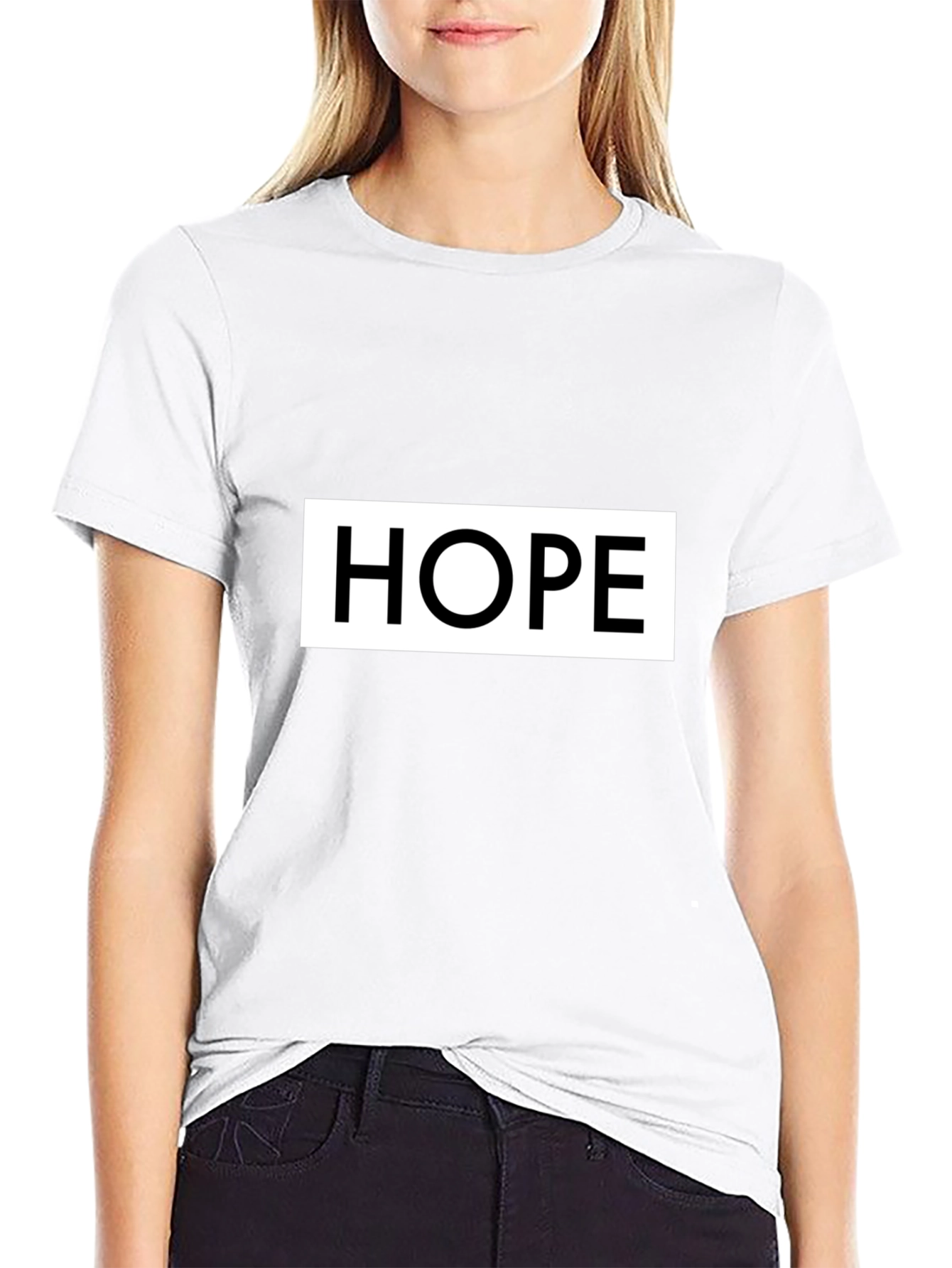 Hope Graphic Print Black T-Shirt