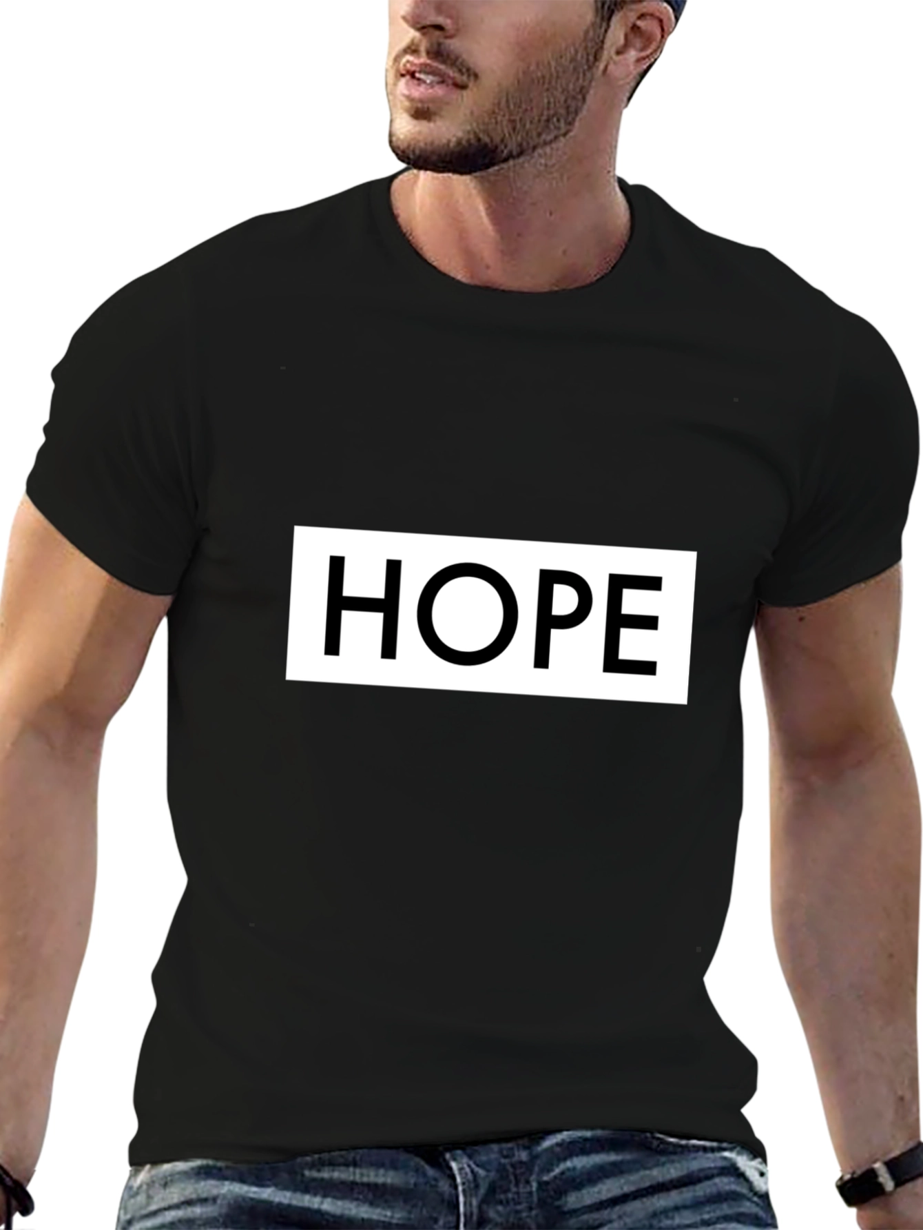 Hope Graphic Print Black T-Shirt