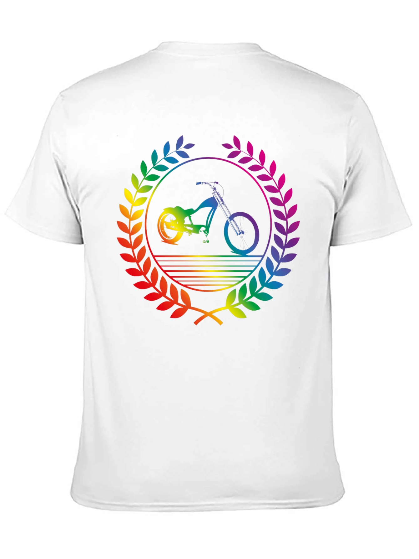 Rainbow Bike T-Shirt - Pride Design