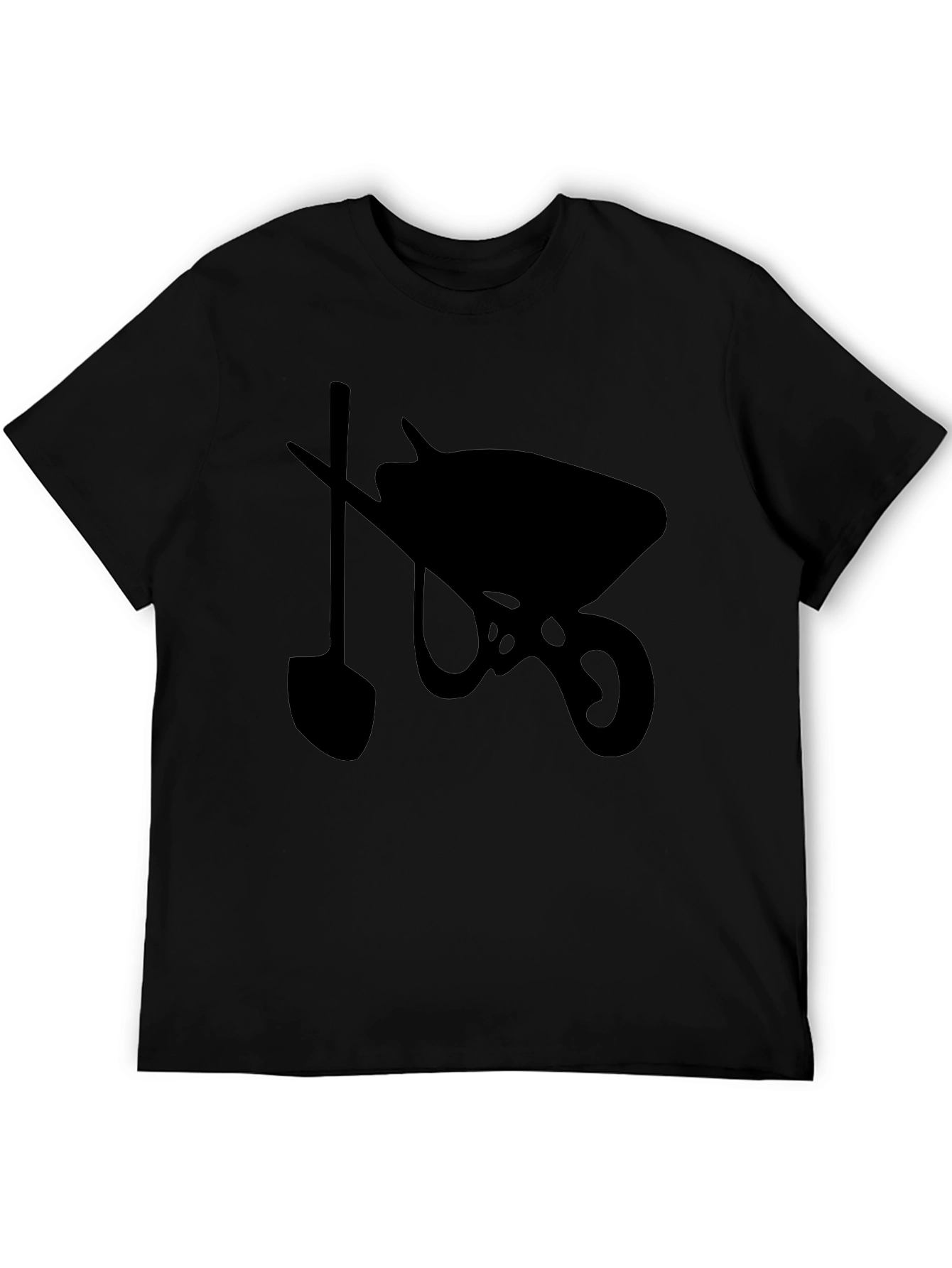 Wheelbarrow & Shovel Black Graphic Tee