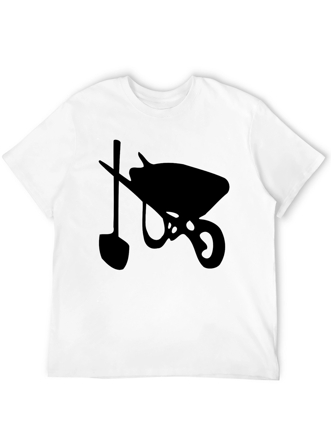 Wheelbarrow & Shovel Black Graphic Tee