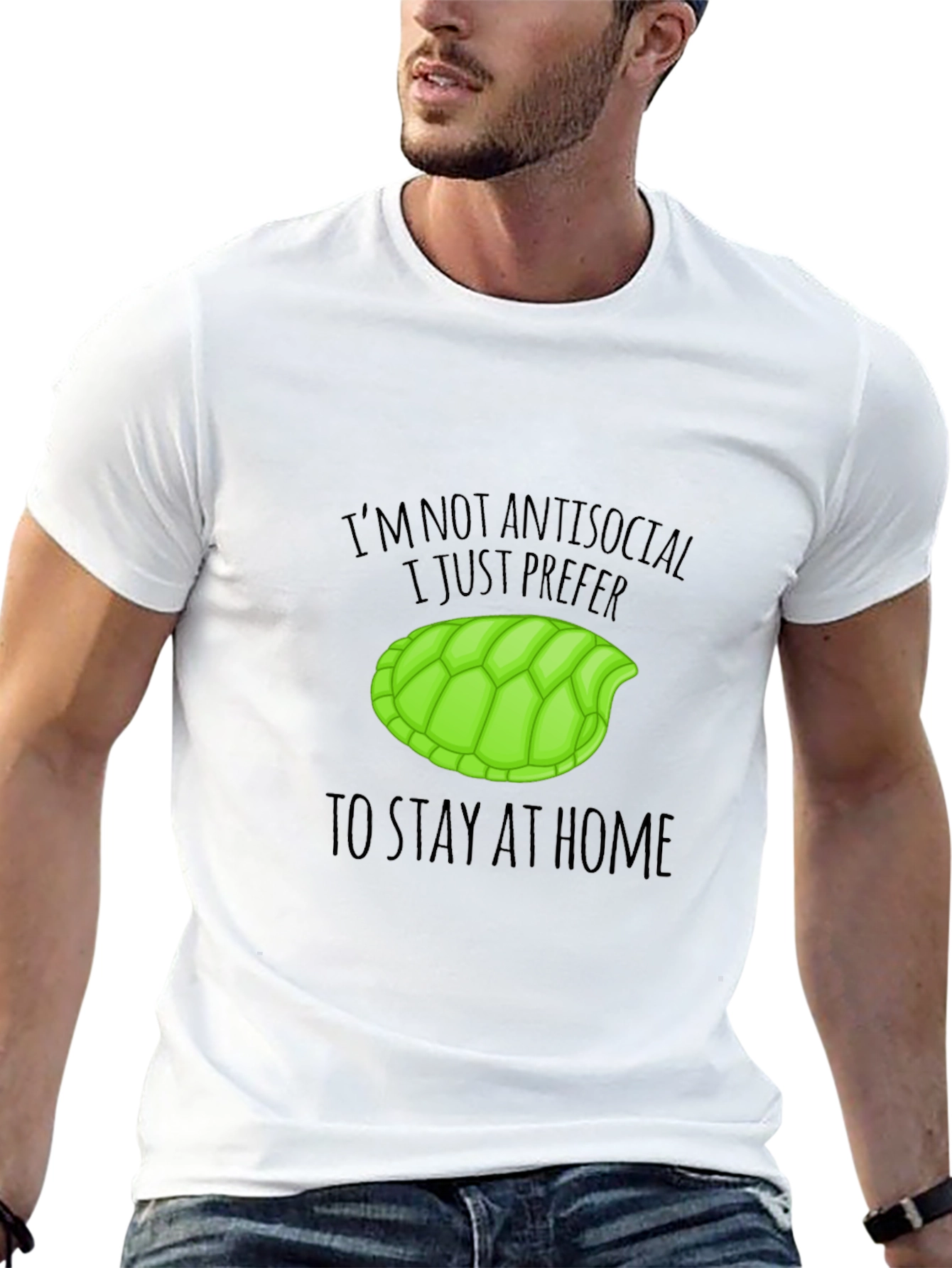 Introvert Turtle Shell T-Shirt - Prefer Staying Home