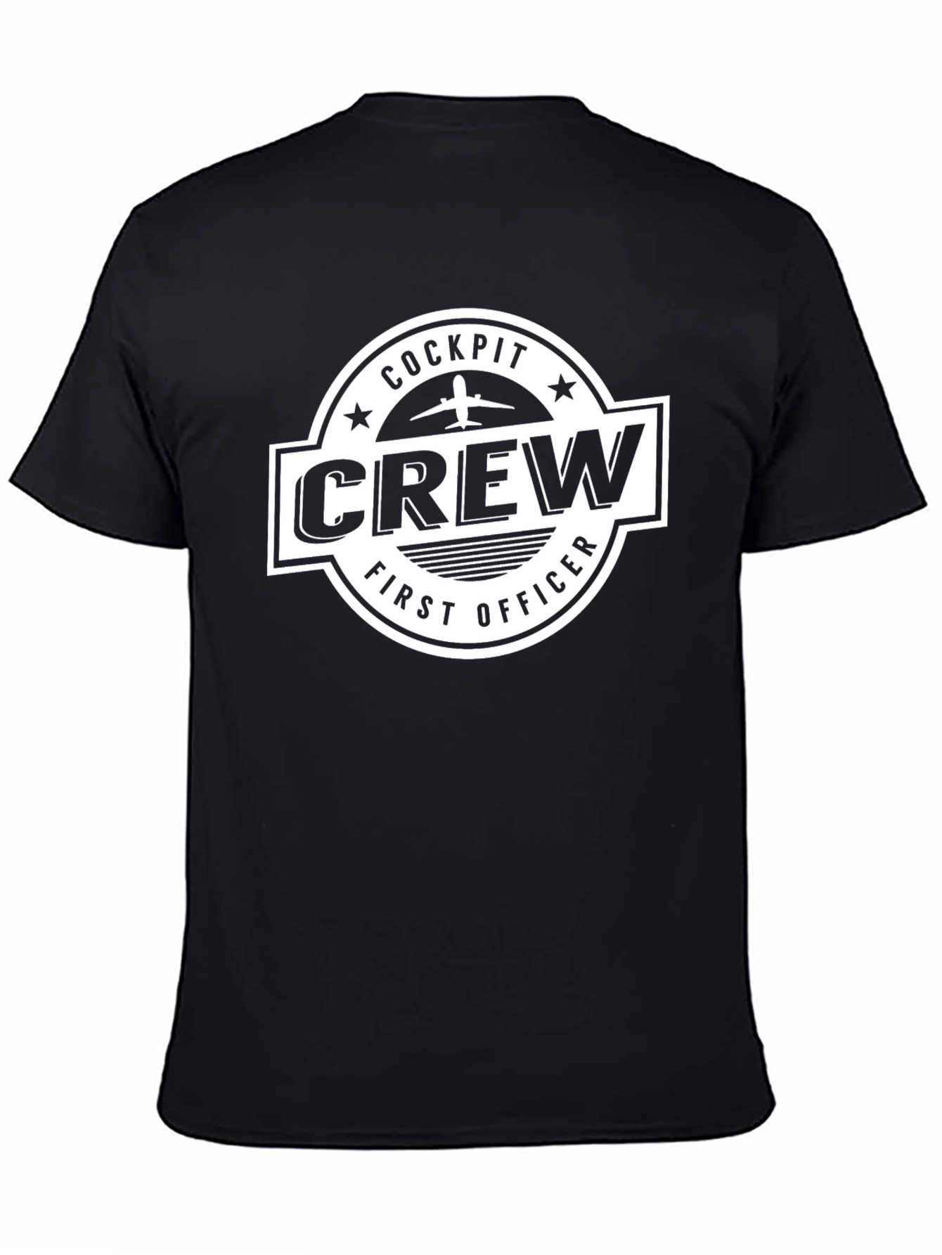 Cockpit Crew First Officer Black T-Shirt