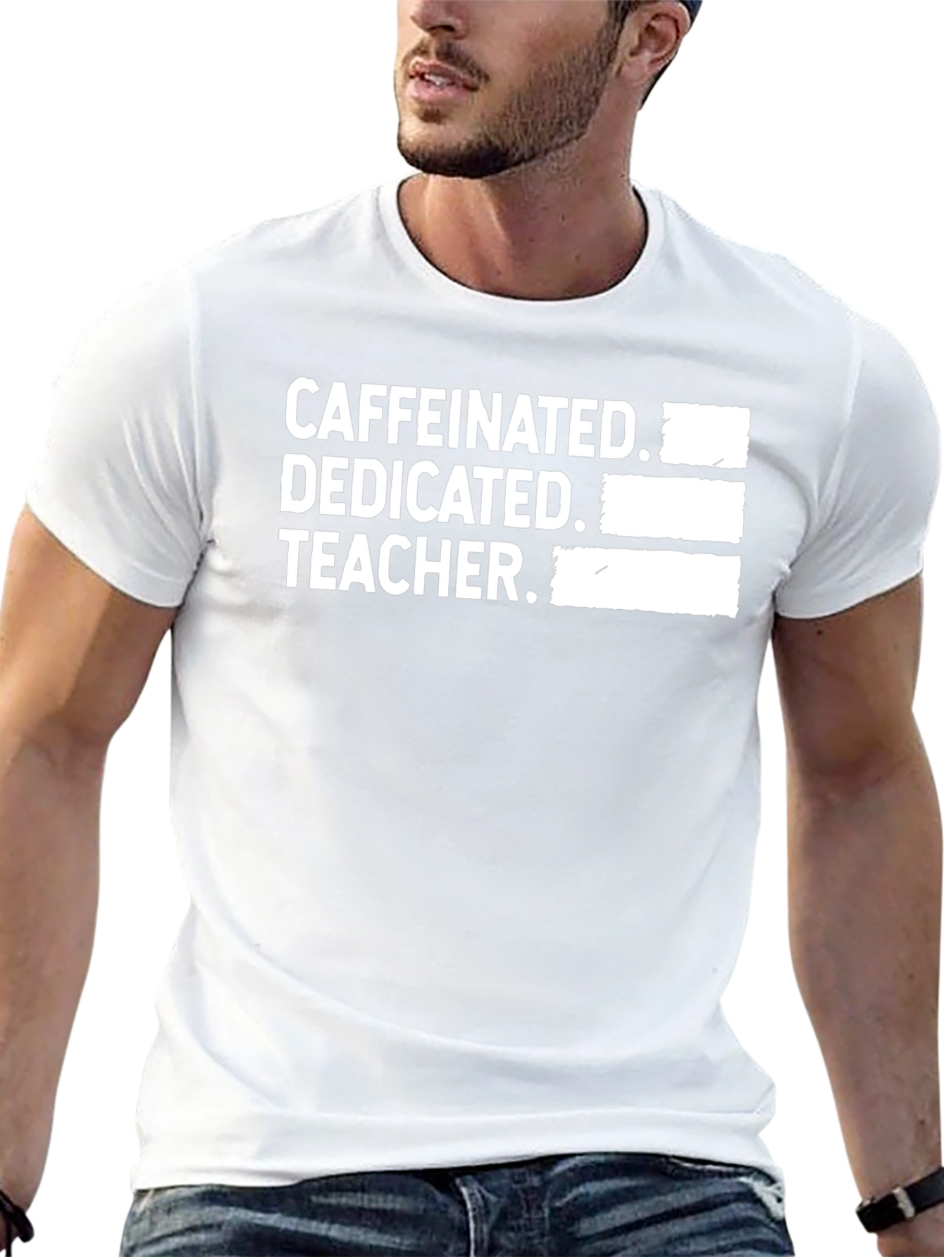 Caffeinated Dedicated Teacher T-Shirt