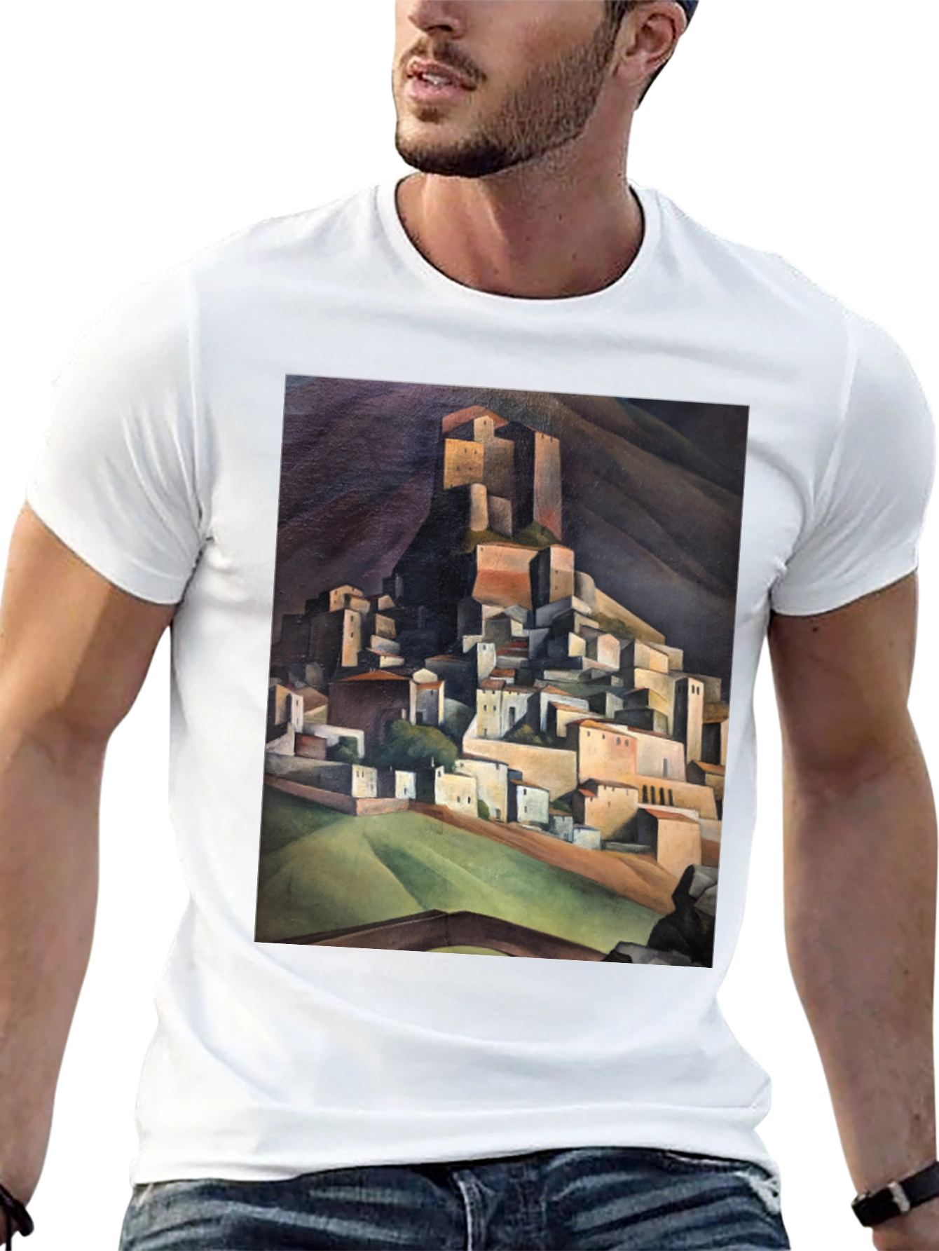 Towering Town Graphic Tee