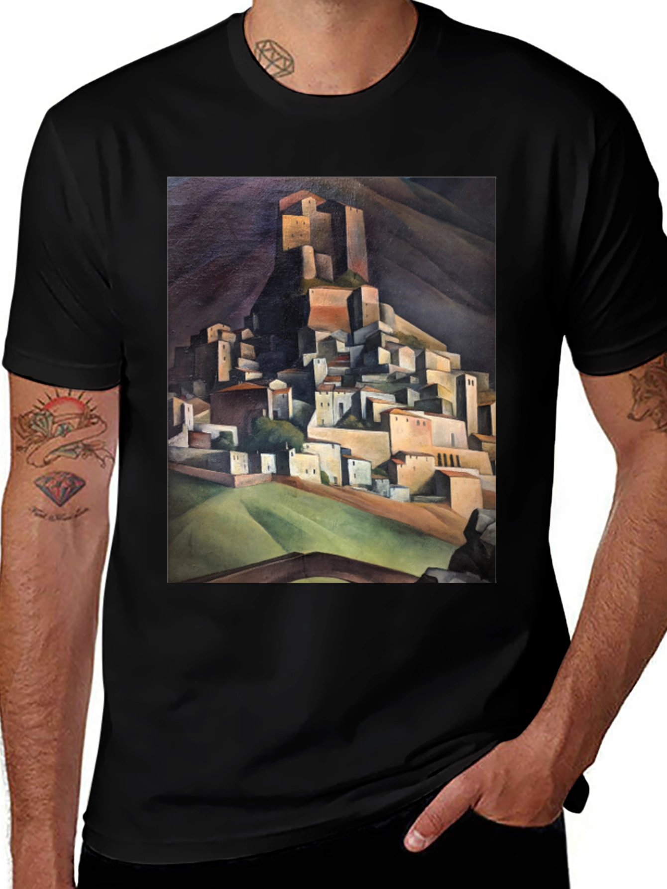 Towering Town Graphic Tee